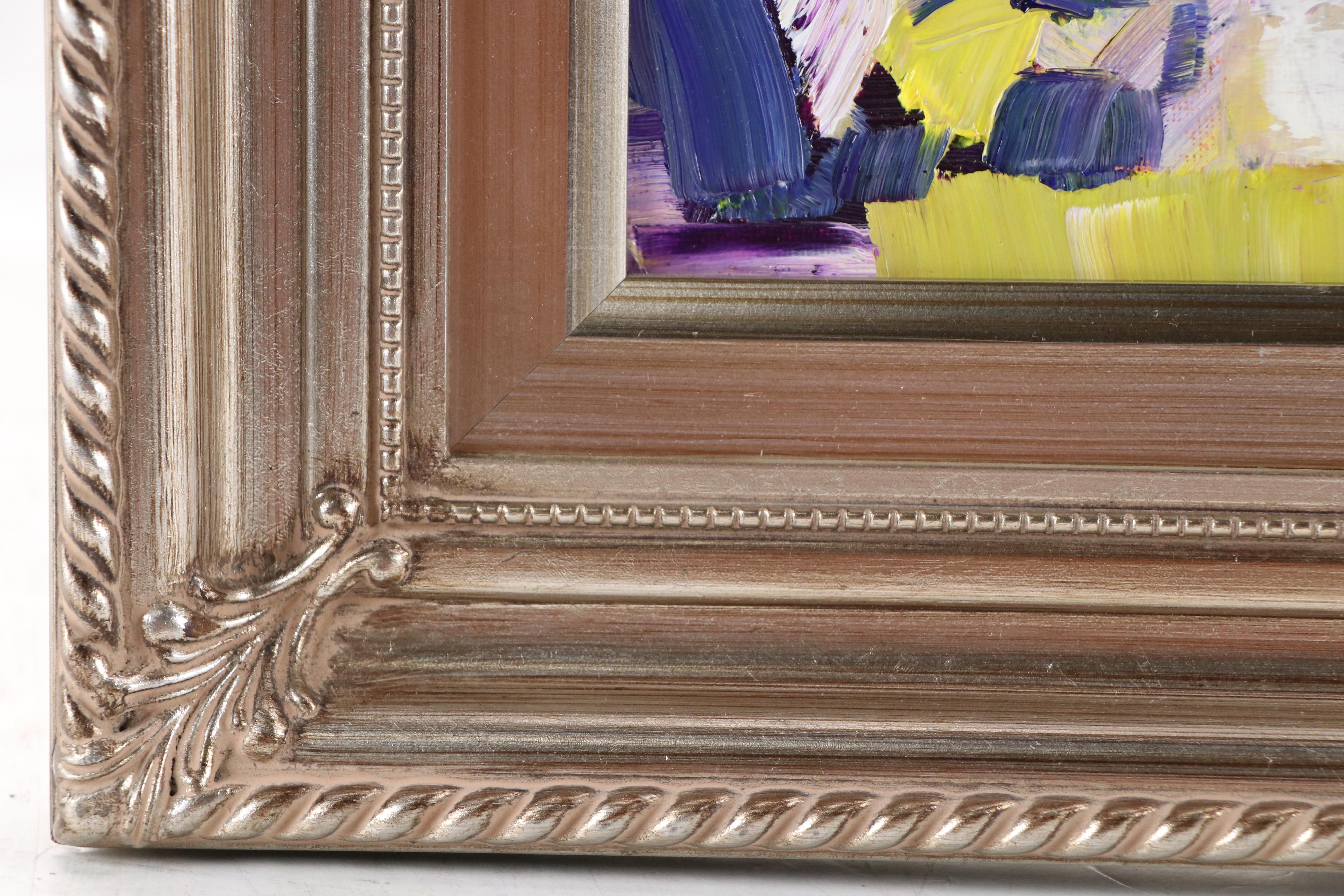 Serguei Novitchkov Stylized Landscape Oil Painting "Shimmer of Heat," 2025