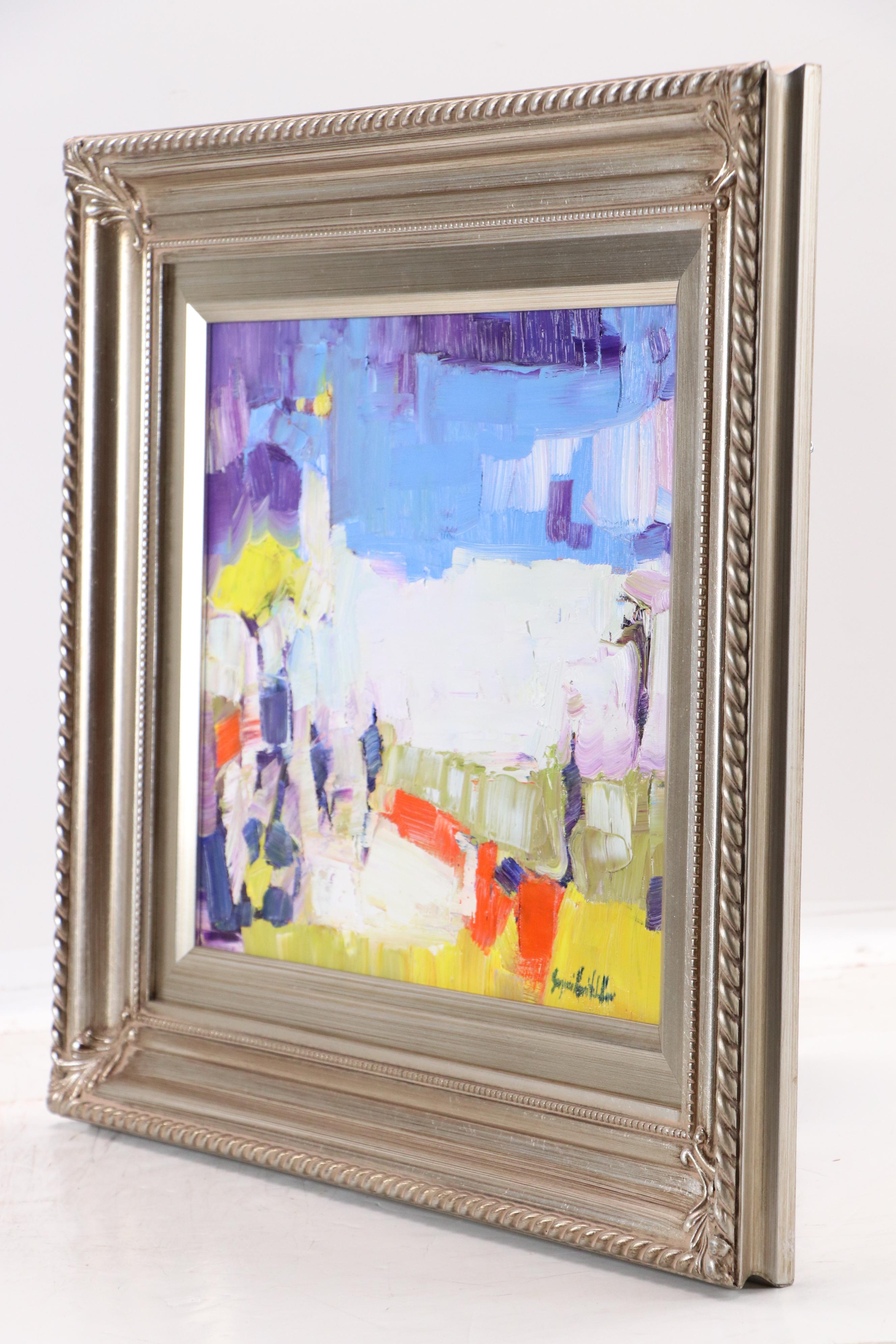 Serguei Novitchkov Stylized Landscape Oil Painting "Shimmer of Heat," 2025