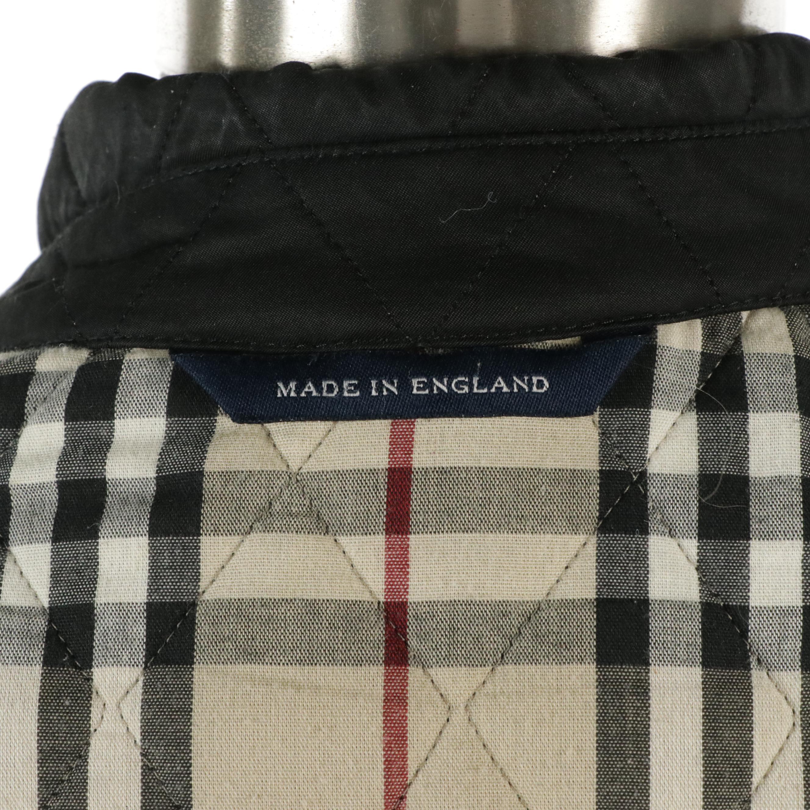 Burberry London Quilted Barn Jacket with Check Lining