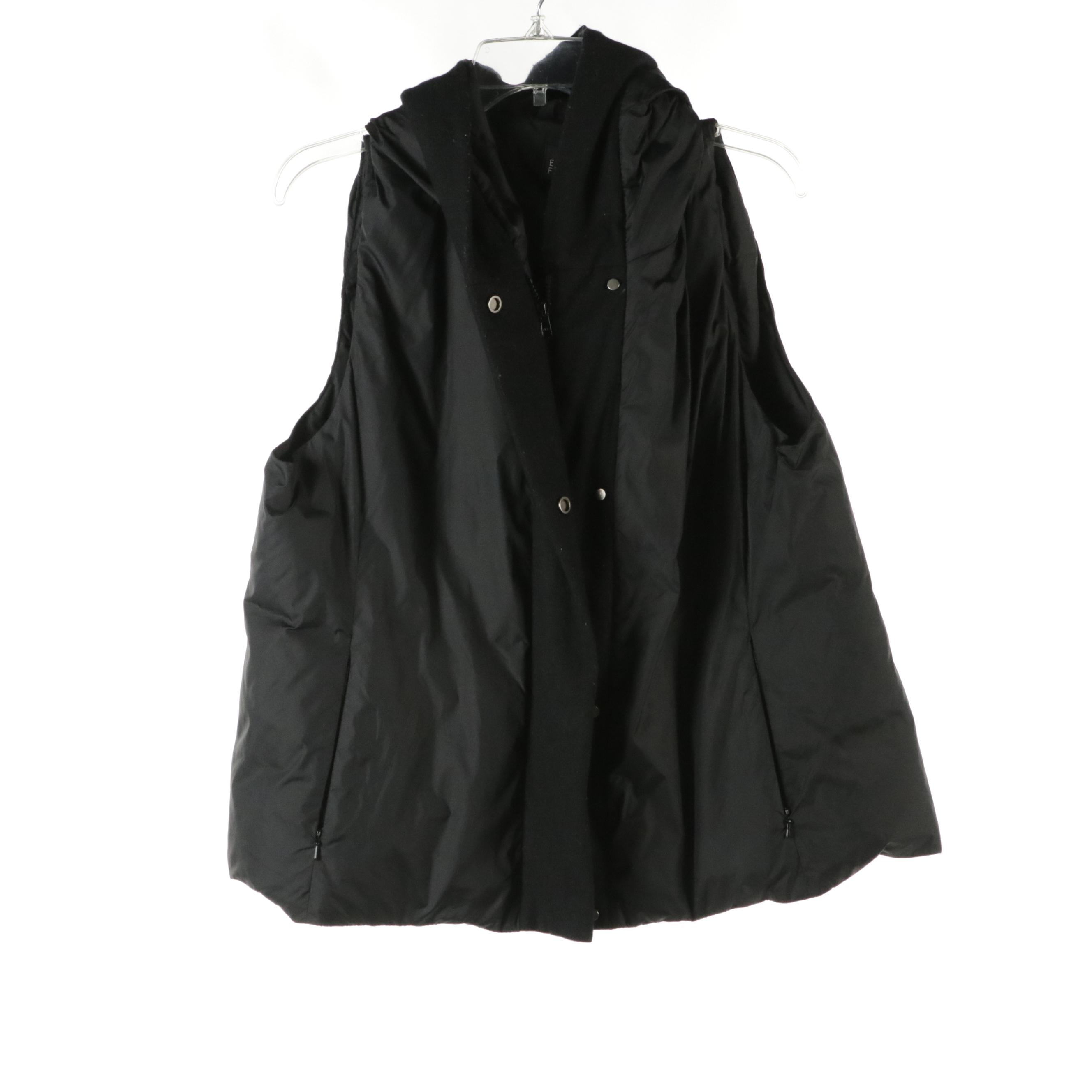 Eileen Fisher Sweaters and Down Quilted Nylon Hooded Vest