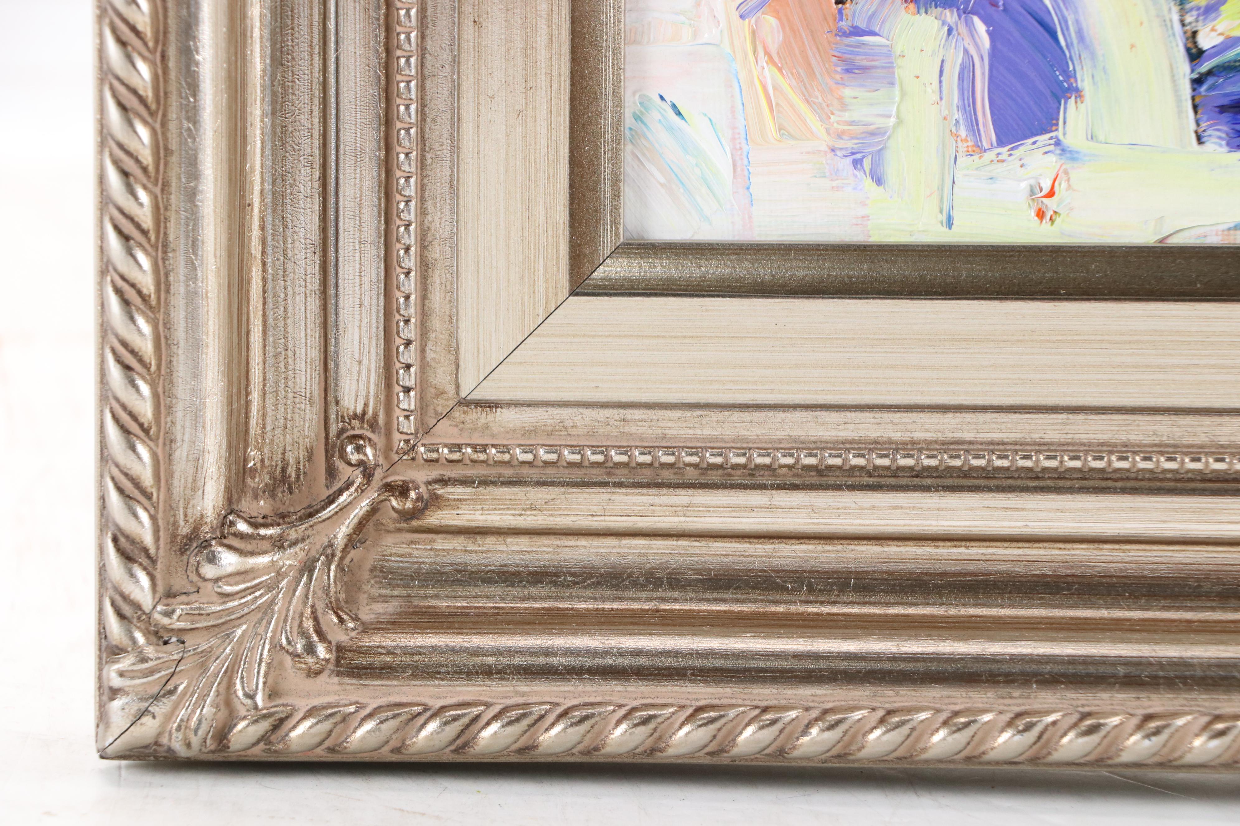 Serguei Novitchkov Stylized Landscape Oil Painting "Blazing Serenity," 2025