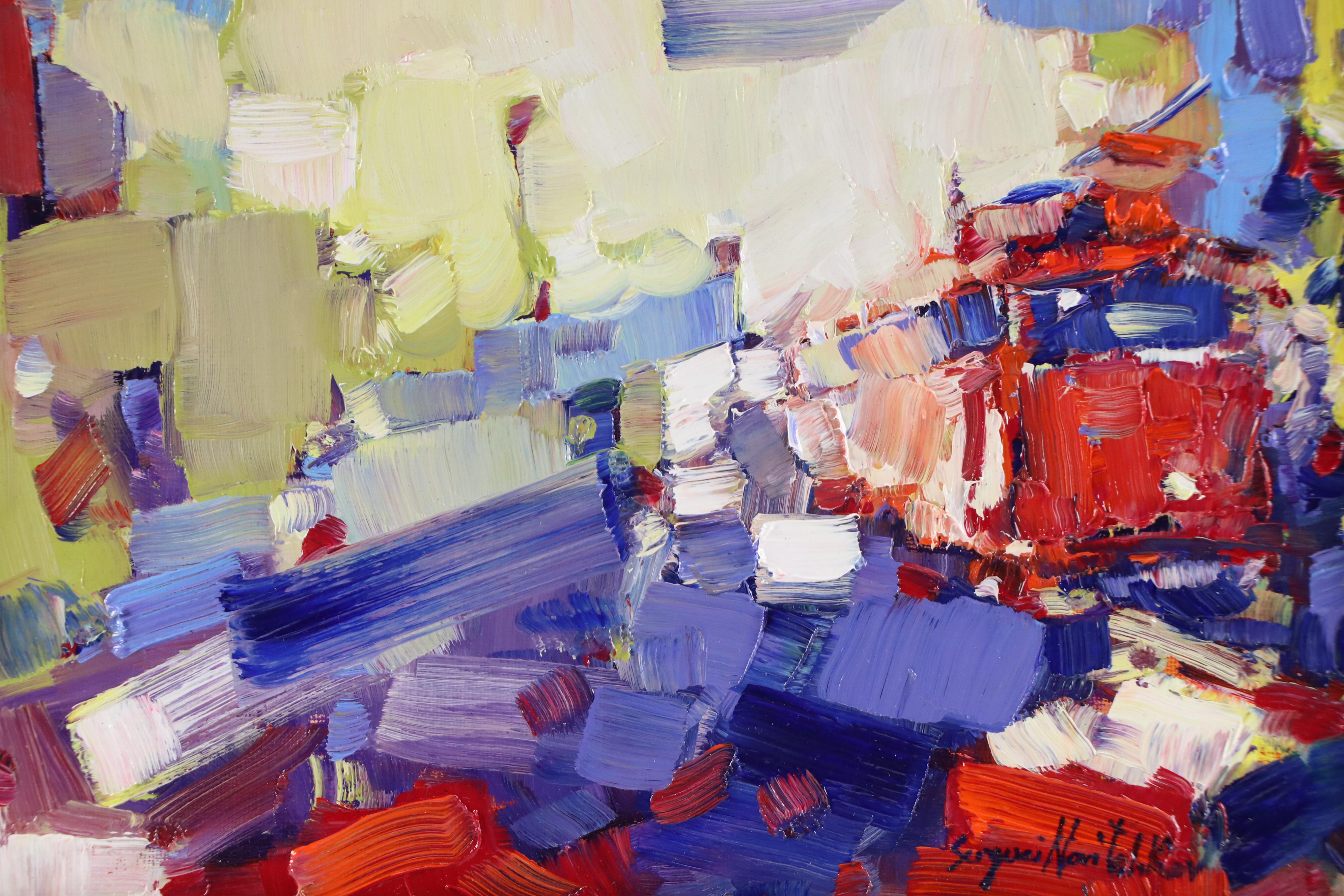 Serguei Novitchkov Stylized Landscape Oil Painting "San Francisco," 2025