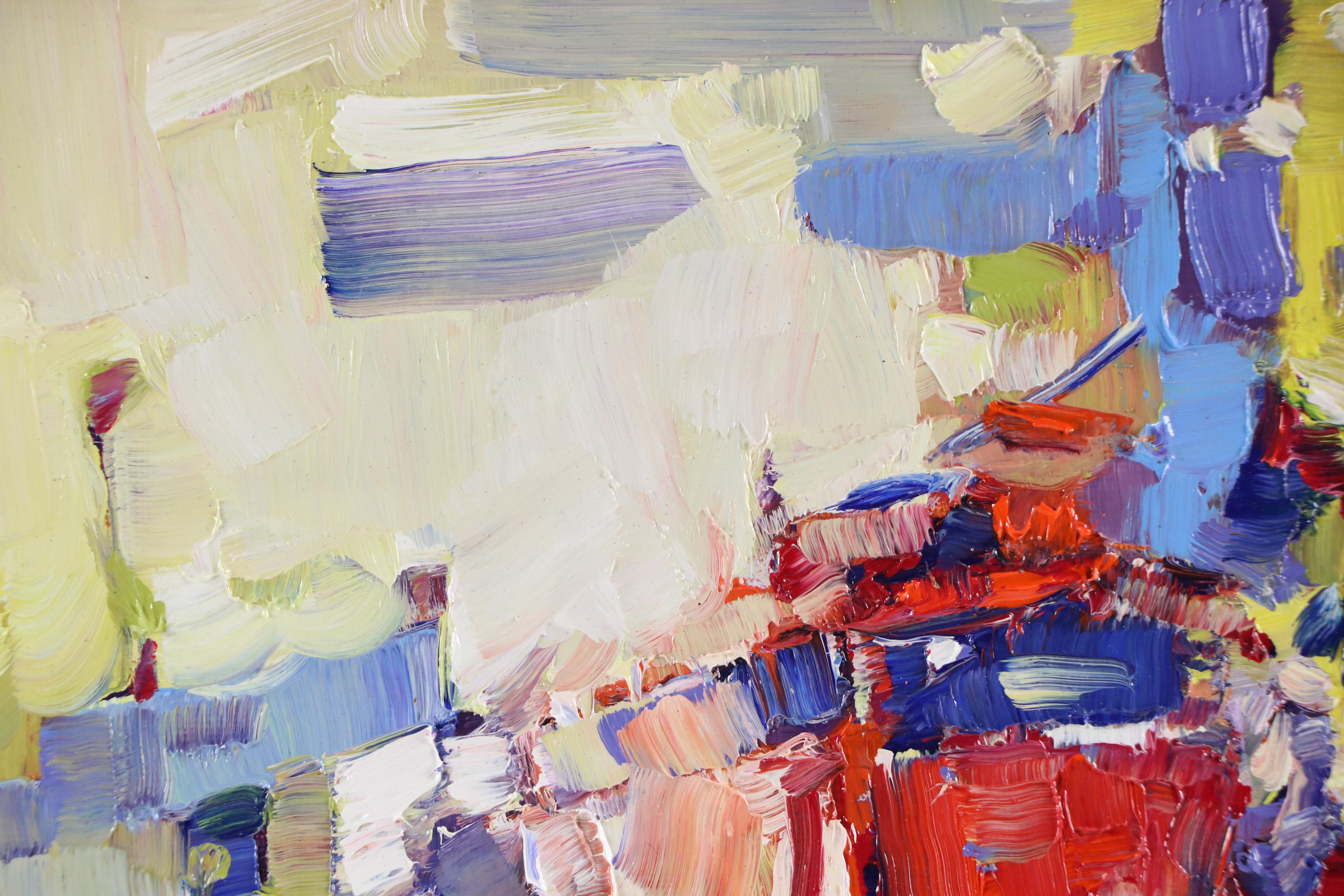 Serguei Novitchkov Stylized Landscape Oil Painting "San Francisco," 2025