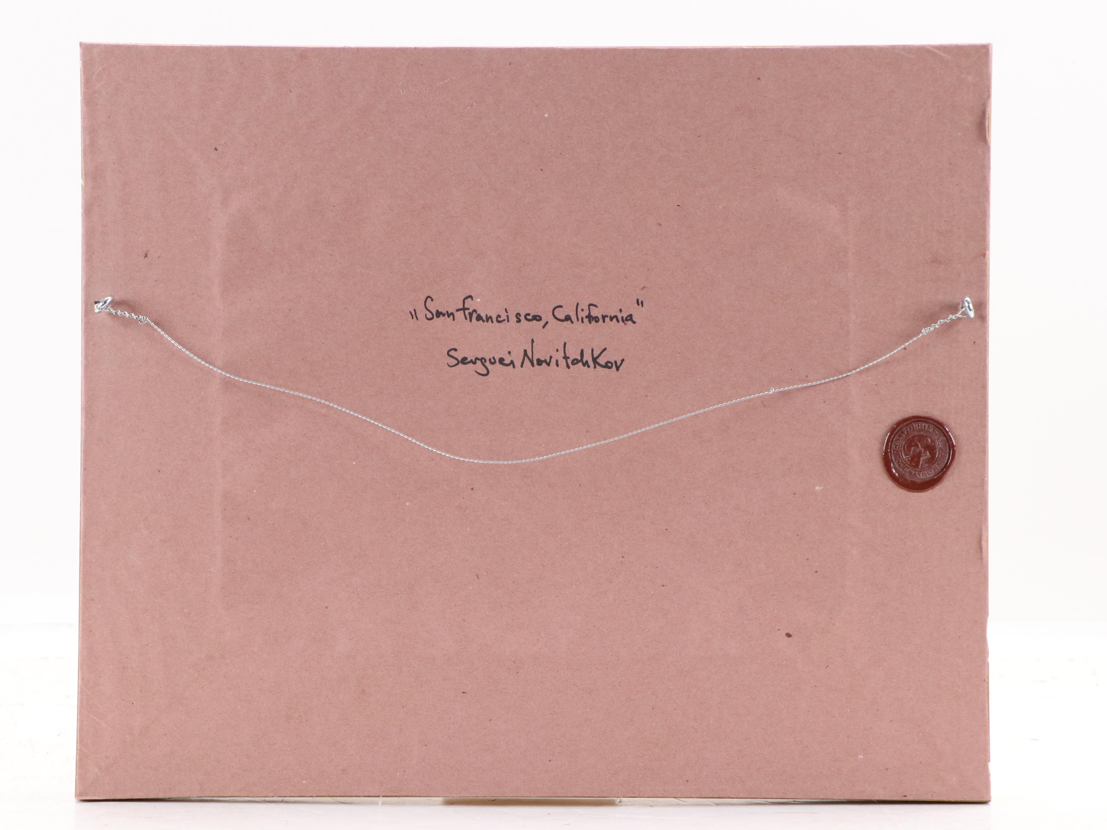 Serguei Novitchkov Stylized Landscape Oil Painting "San Francisco," 2025