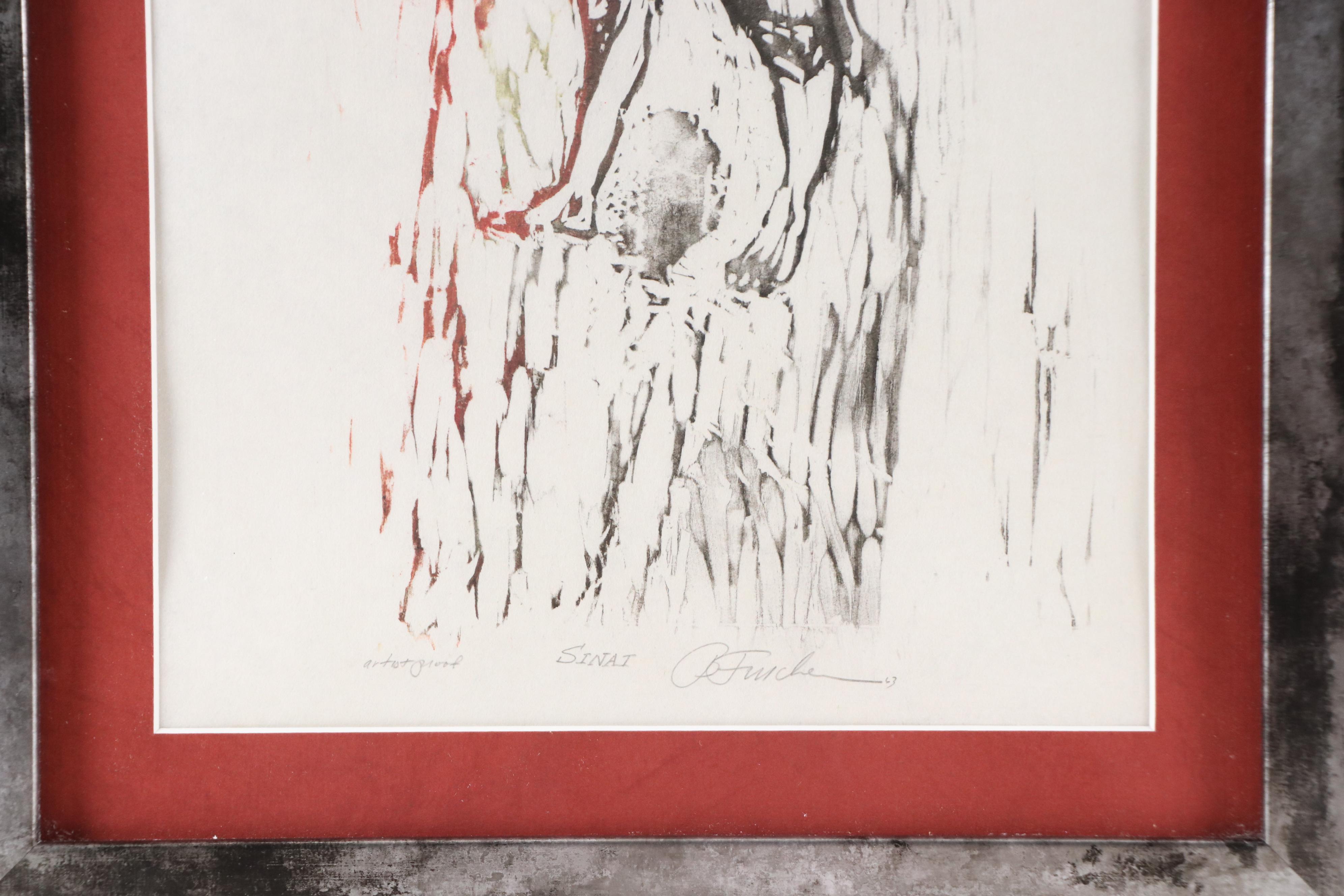 Bill Firschien Moses Relief Print "Sinai," 1963