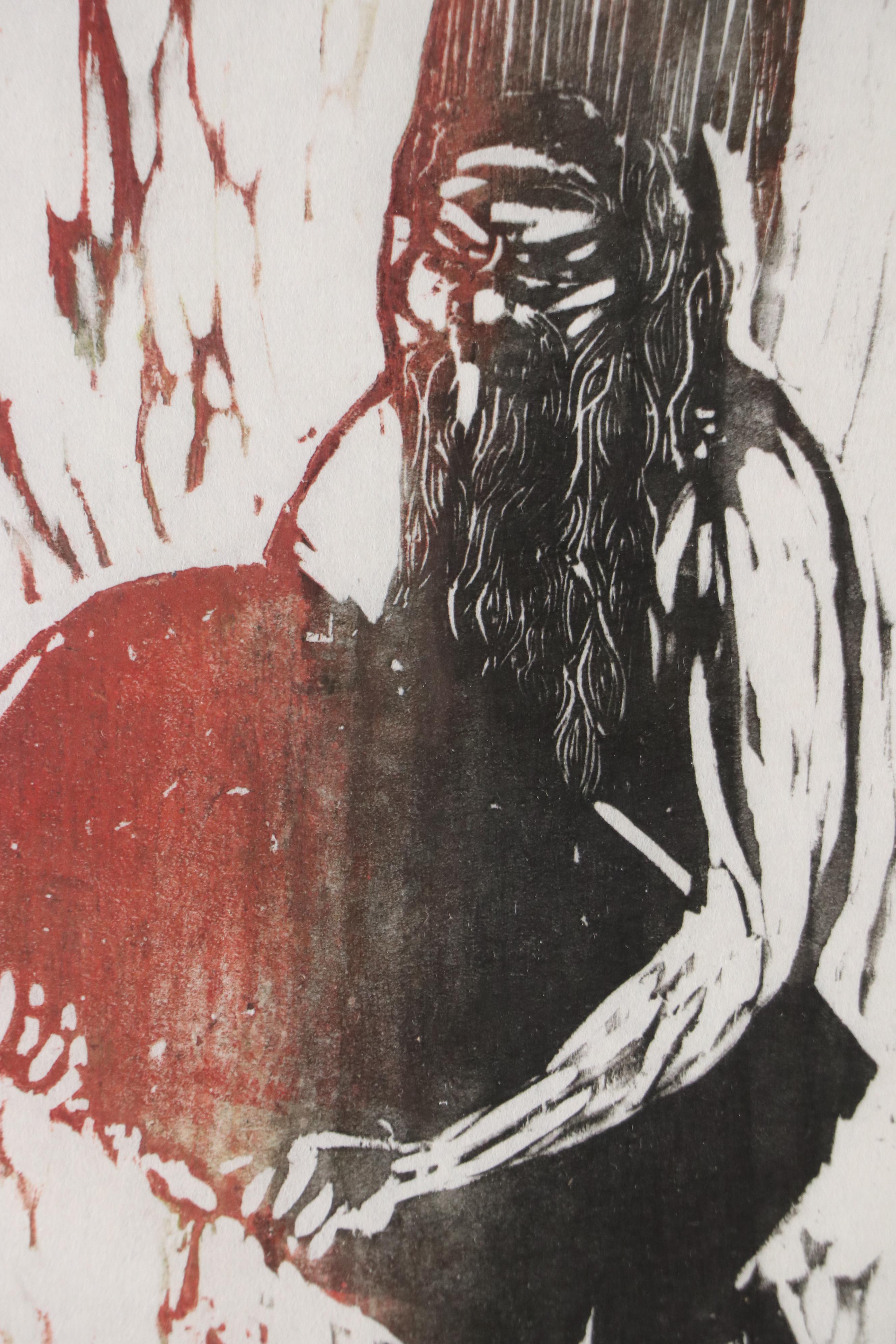 Bill Firschien Moses Relief Print "Sinai," 1963