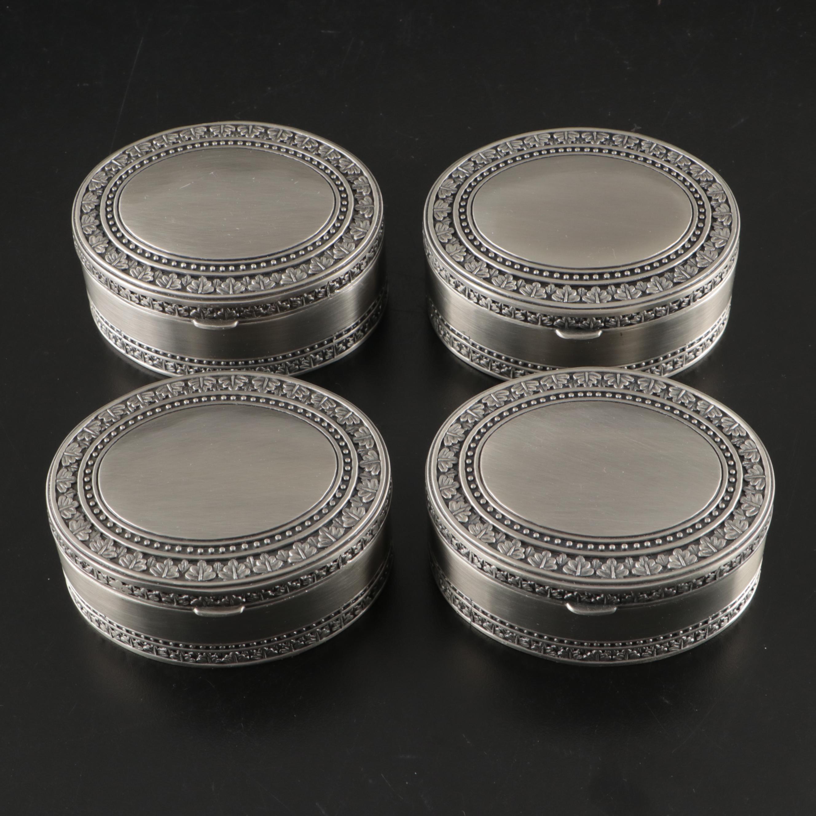 Assortment of Metal Jewelry Display Boxes and Coin Banks