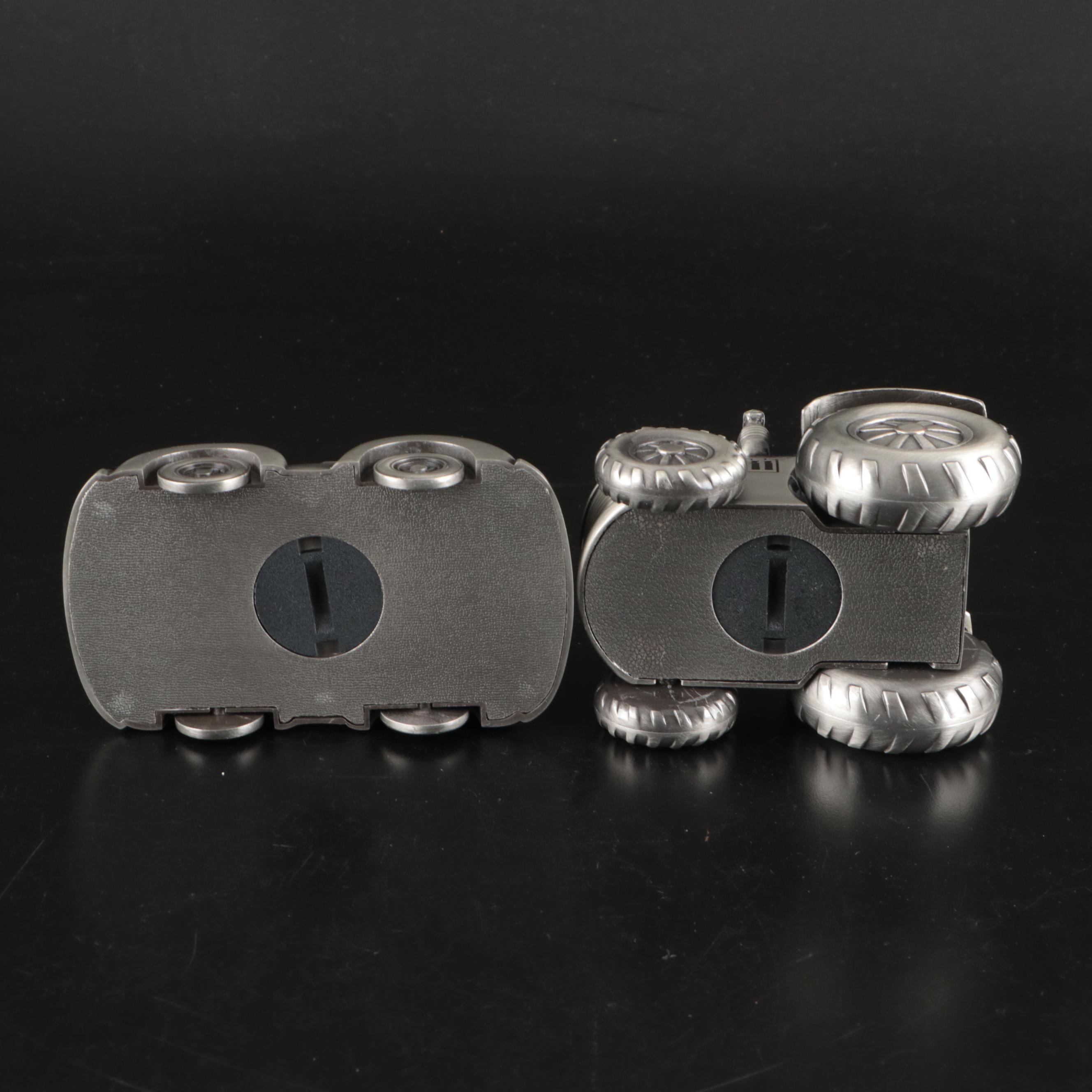 Assortment of Metal Jewelry Display Boxes and Coin Banks