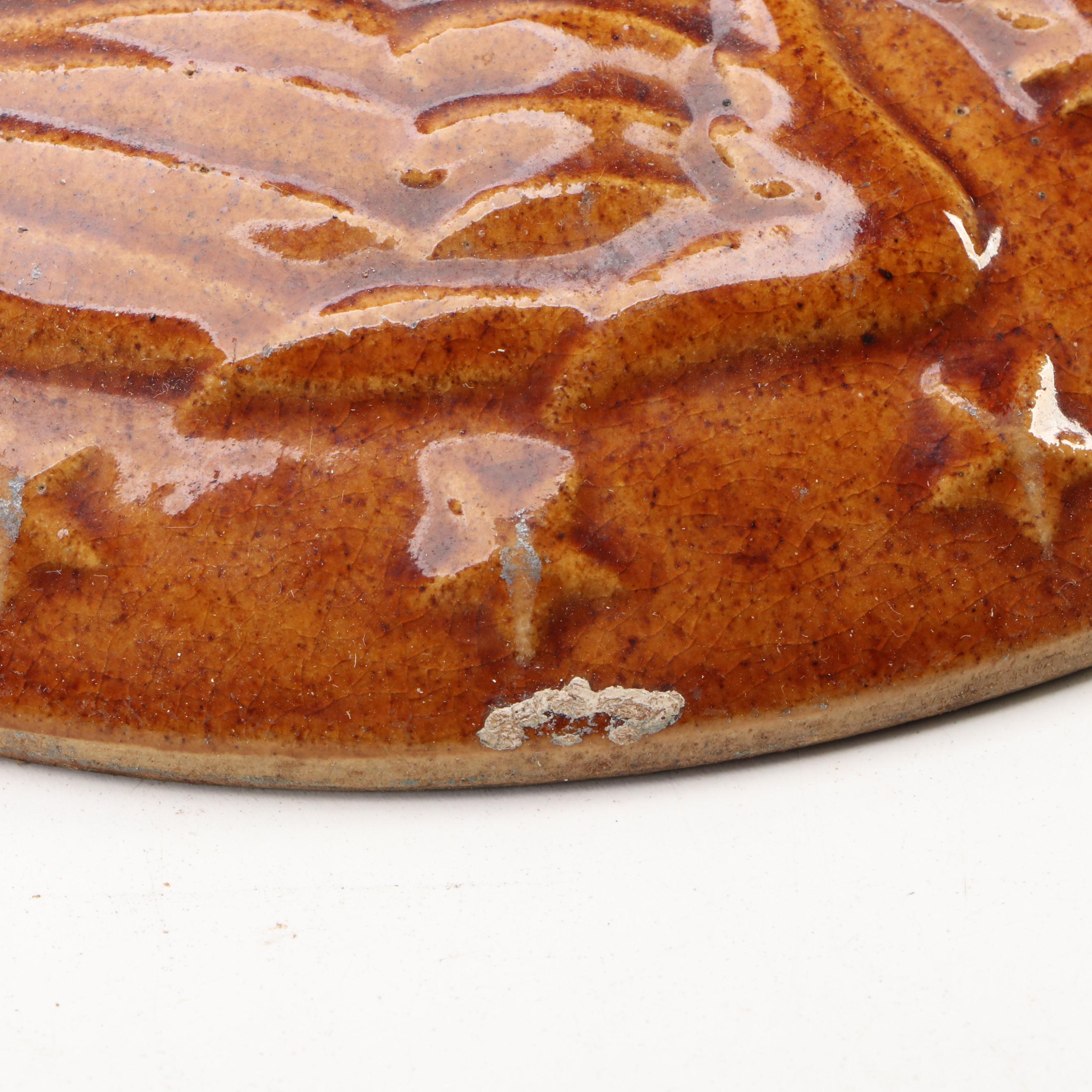 McCoy American Eagle Ceramic Lidded Casserole Dishes, 1940s-1950s