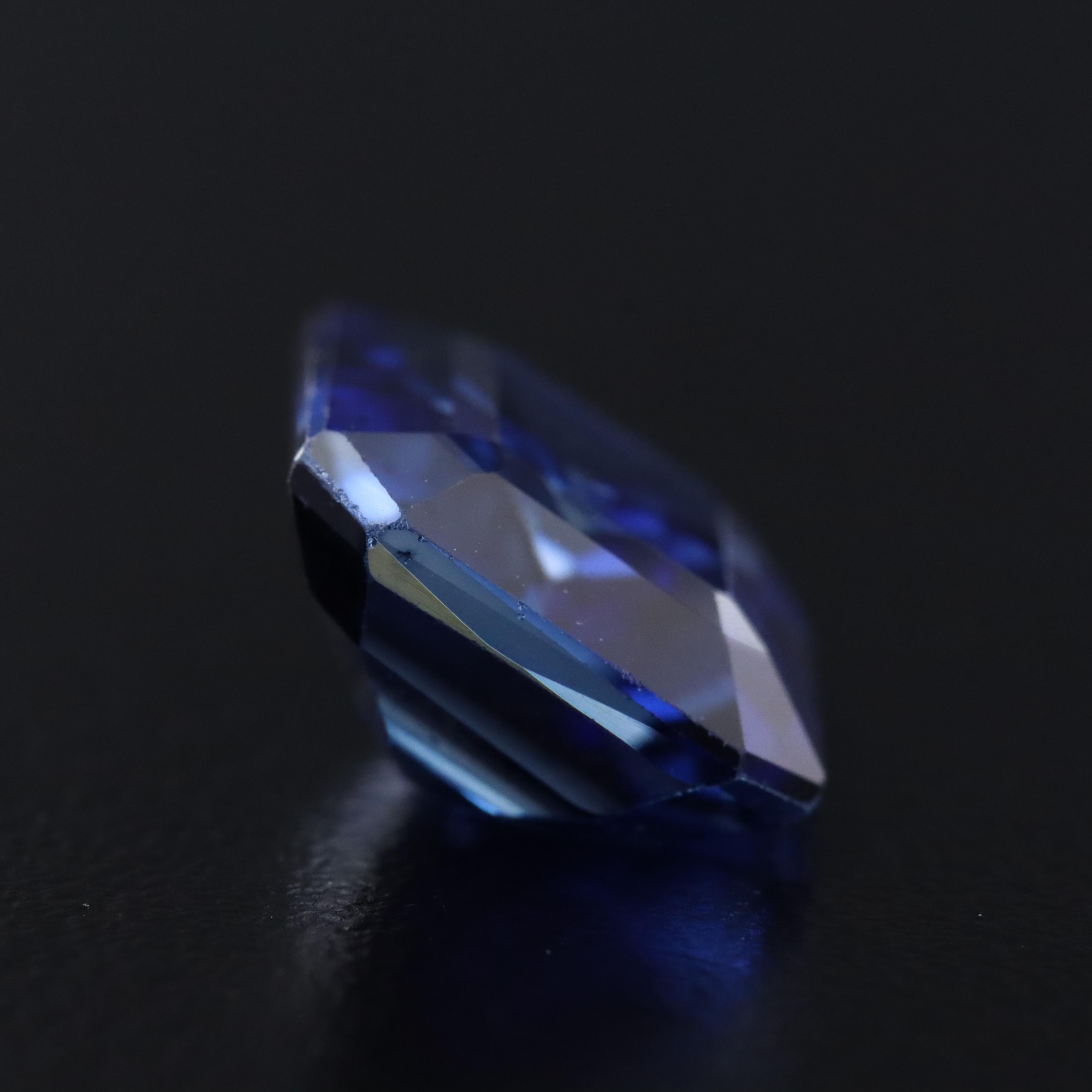 Loose 7.75 CT Lab Grown Sapphire