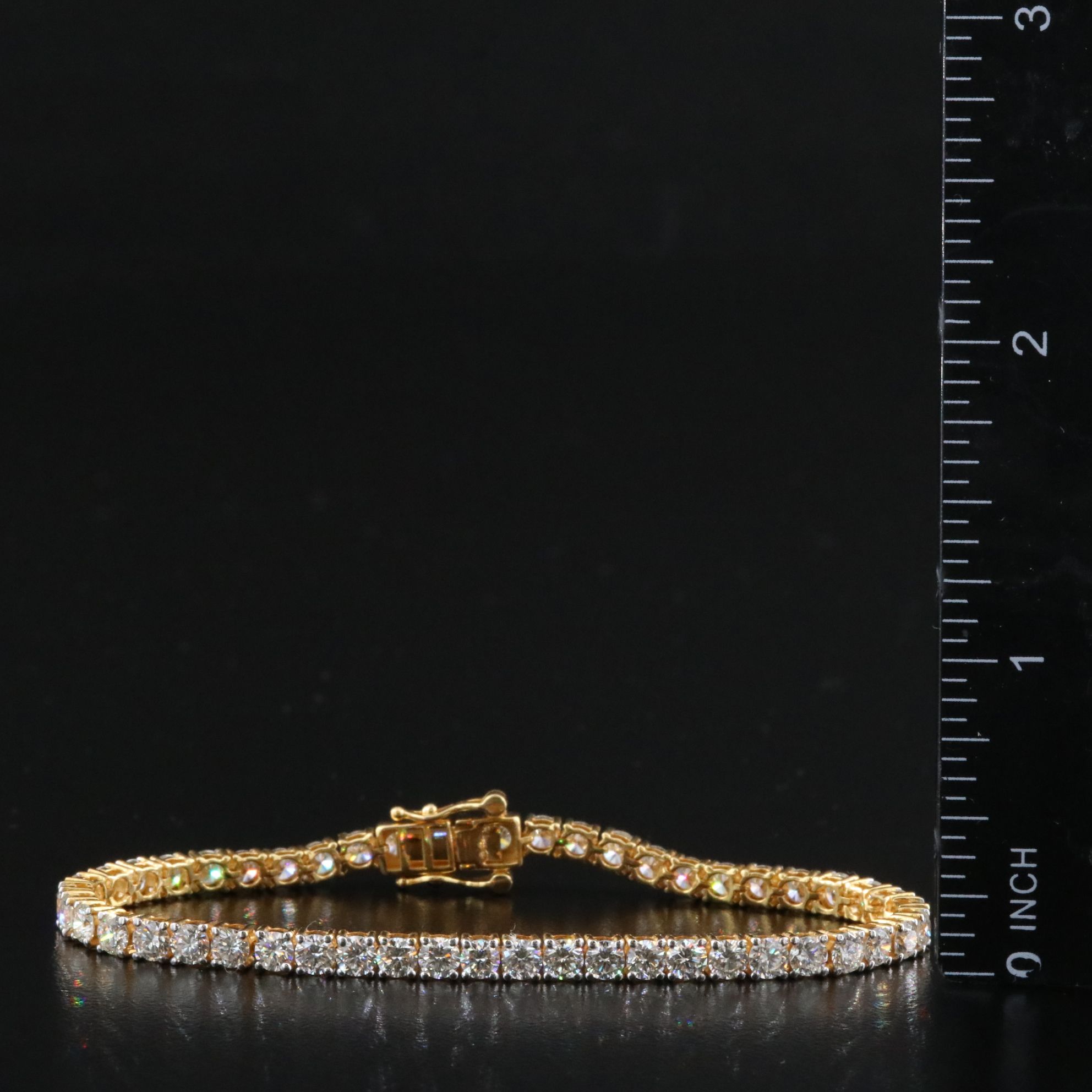 14K 6.36 CTW Diamond Line Bracelet
