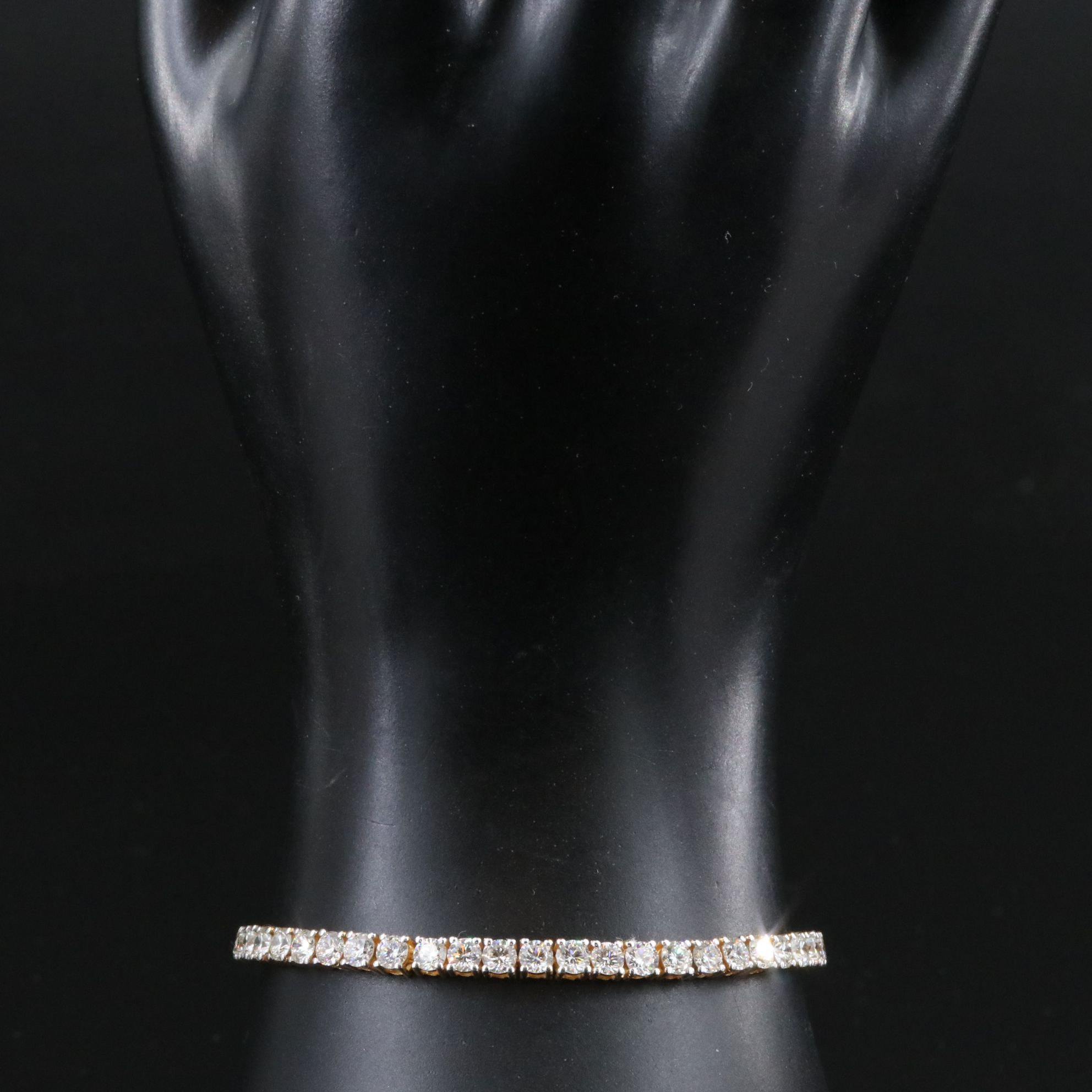 14K 6.36 CTW Diamond Line Bracelet