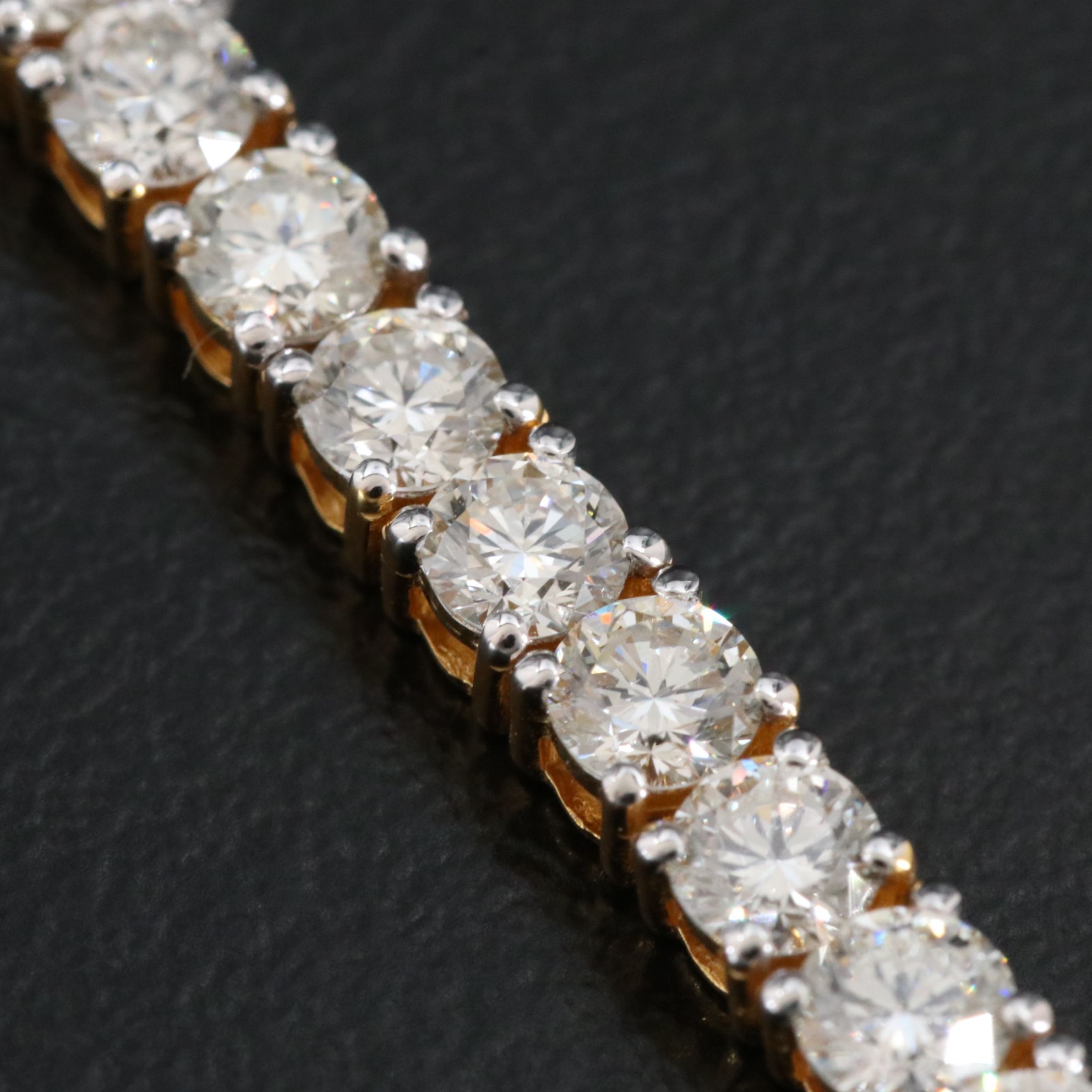 14K 6.36 CTW Diamond Line Bracelet