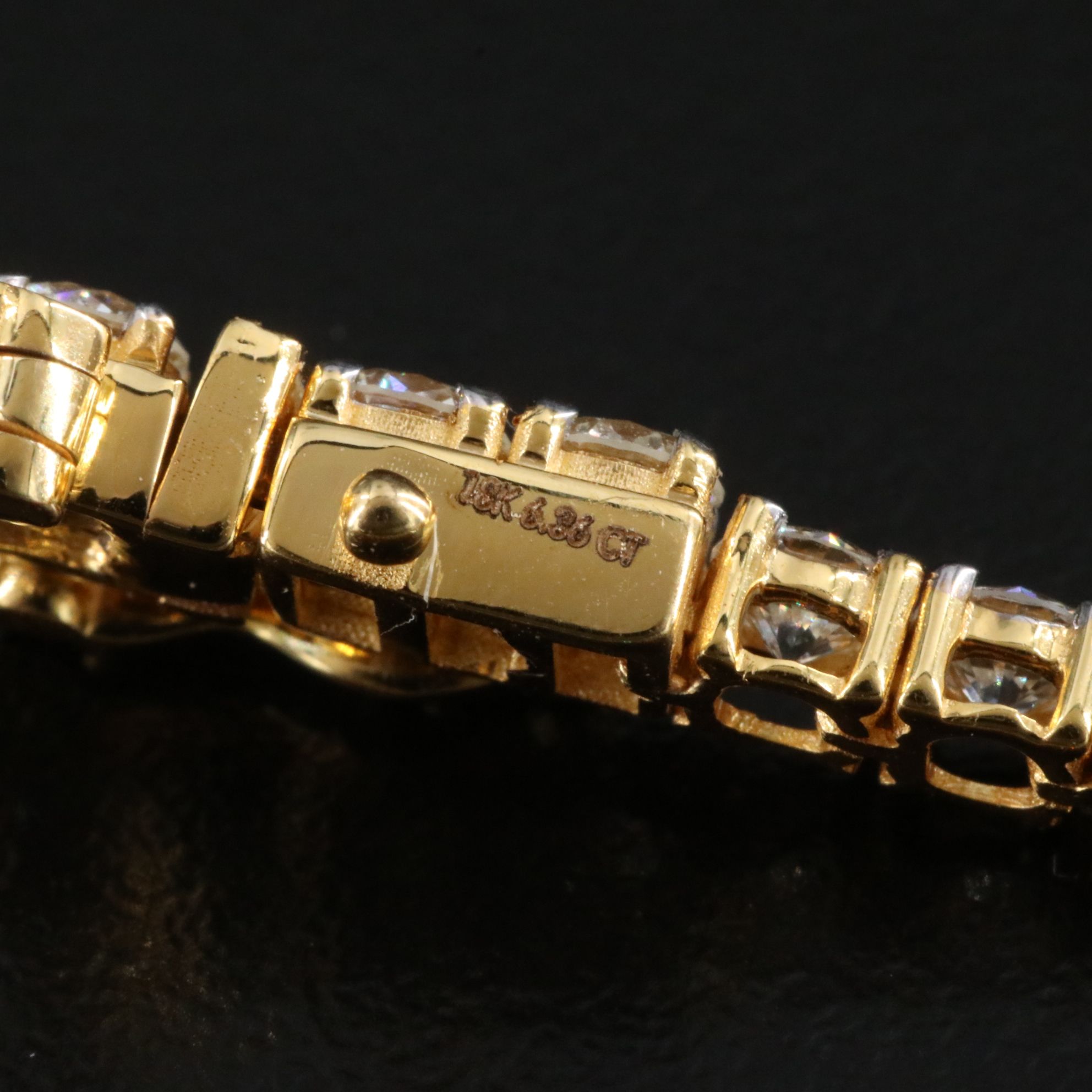 14K 6.36 CTW Diamond Line Bracelet