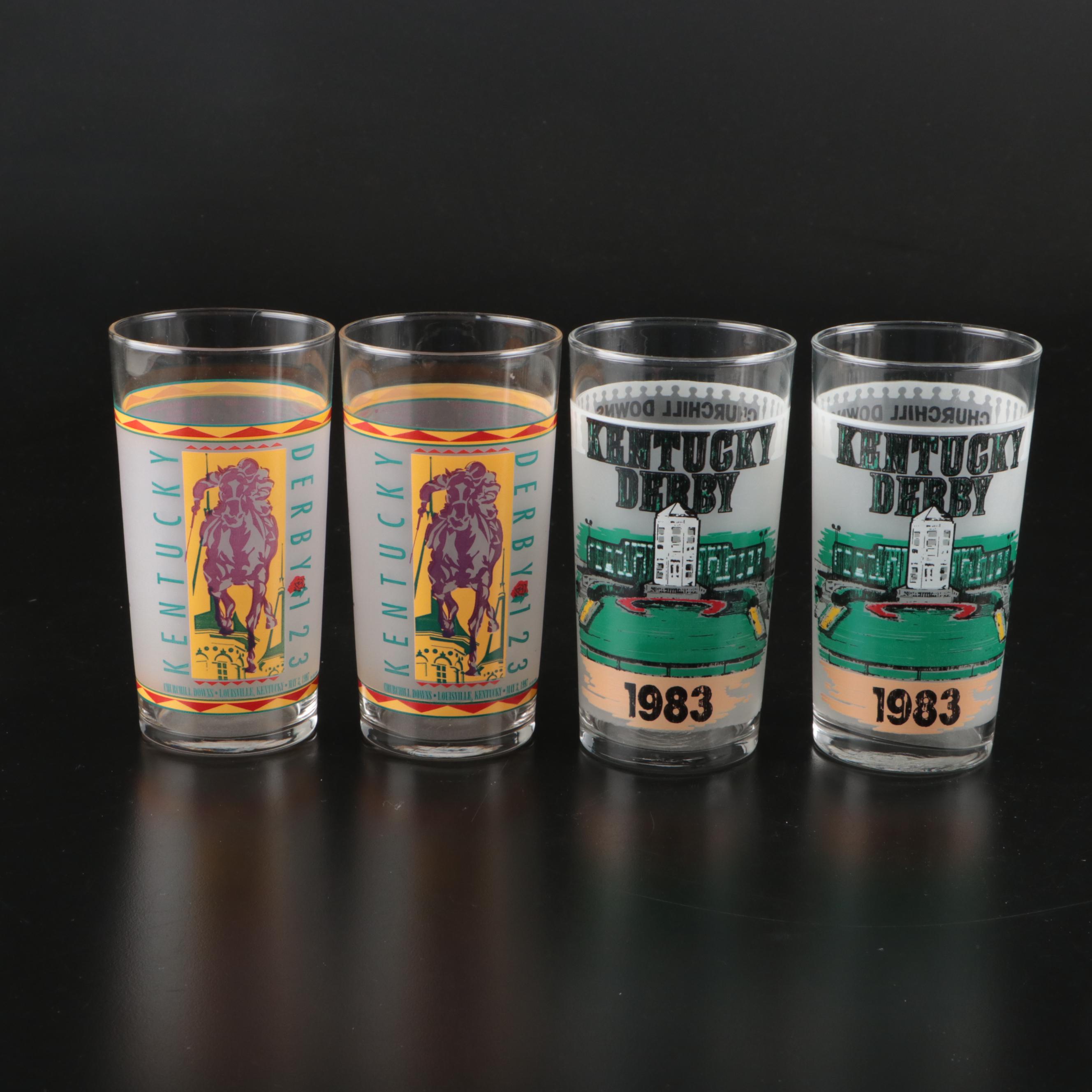 Kentucky Derby Commemorative Drinking Glasses, 1975-2008