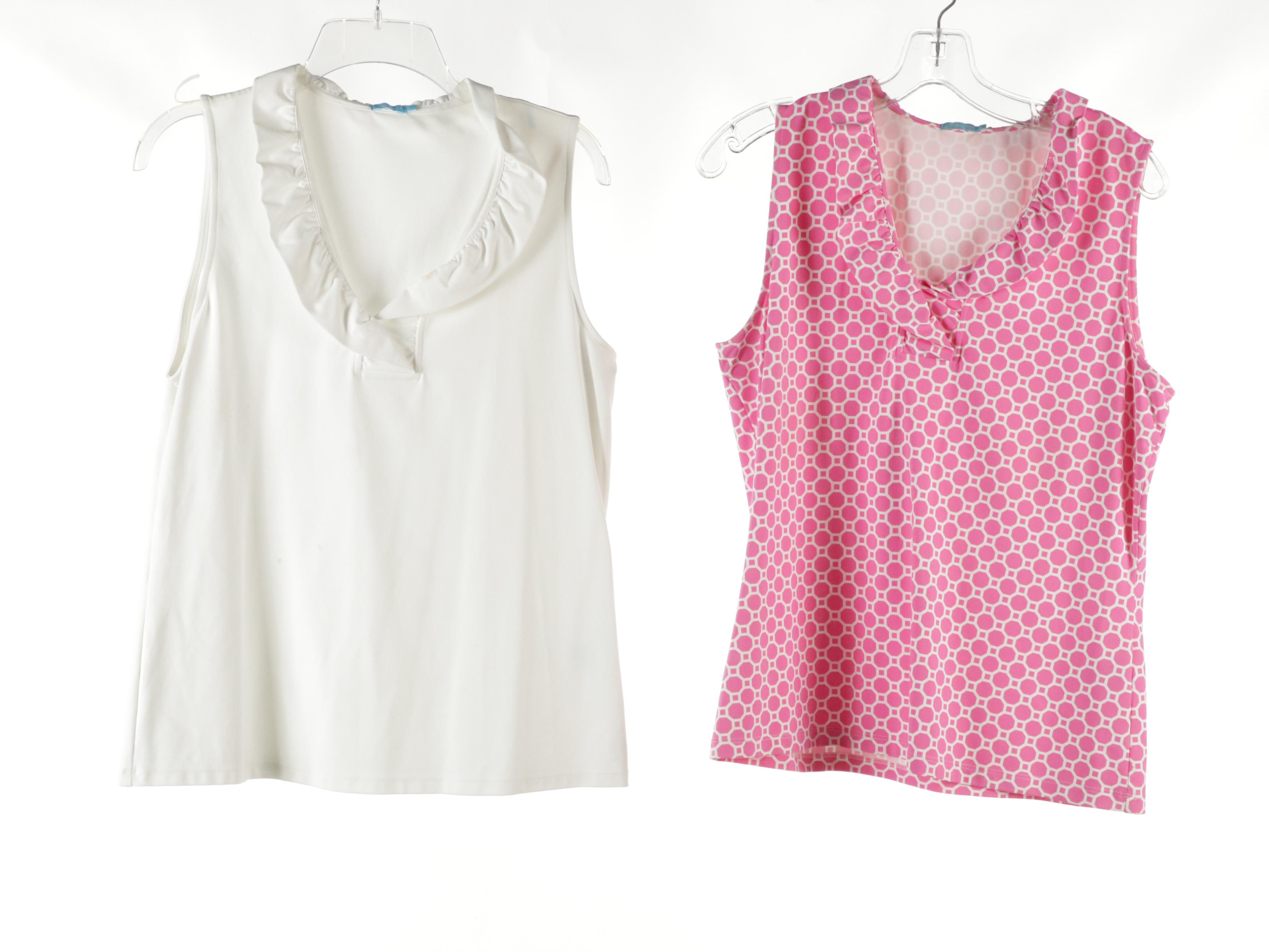 Lilly Pulitzer Printed Blouse and Dress with J. McLaughlin Sleeveless Tops