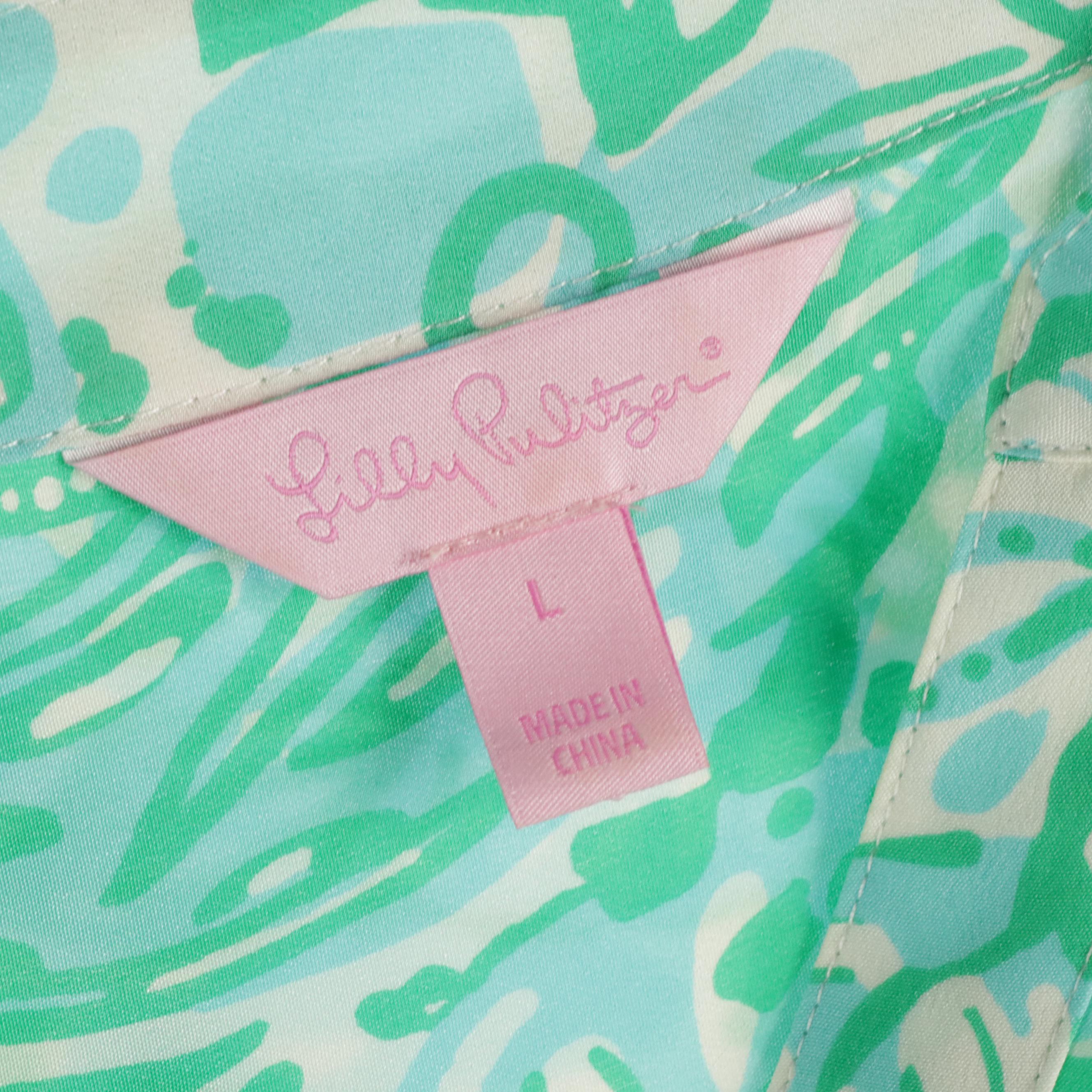 Lilly Pulitzer Printed Blouse and Dress with J. McLaughlin Sleeveless Tops