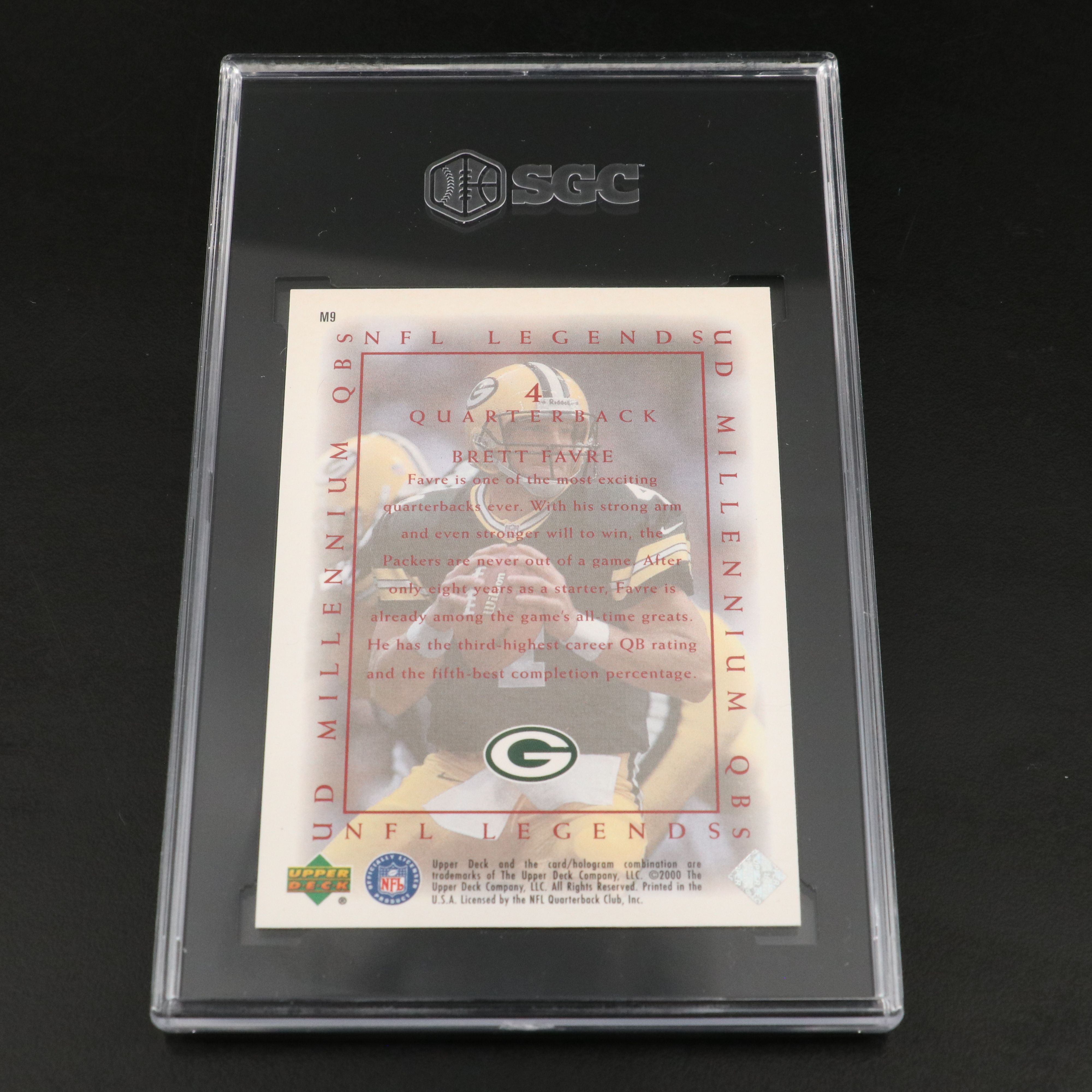 Brett Favre SGC Graded Green Bay Packers Football Cards, 2000-2022