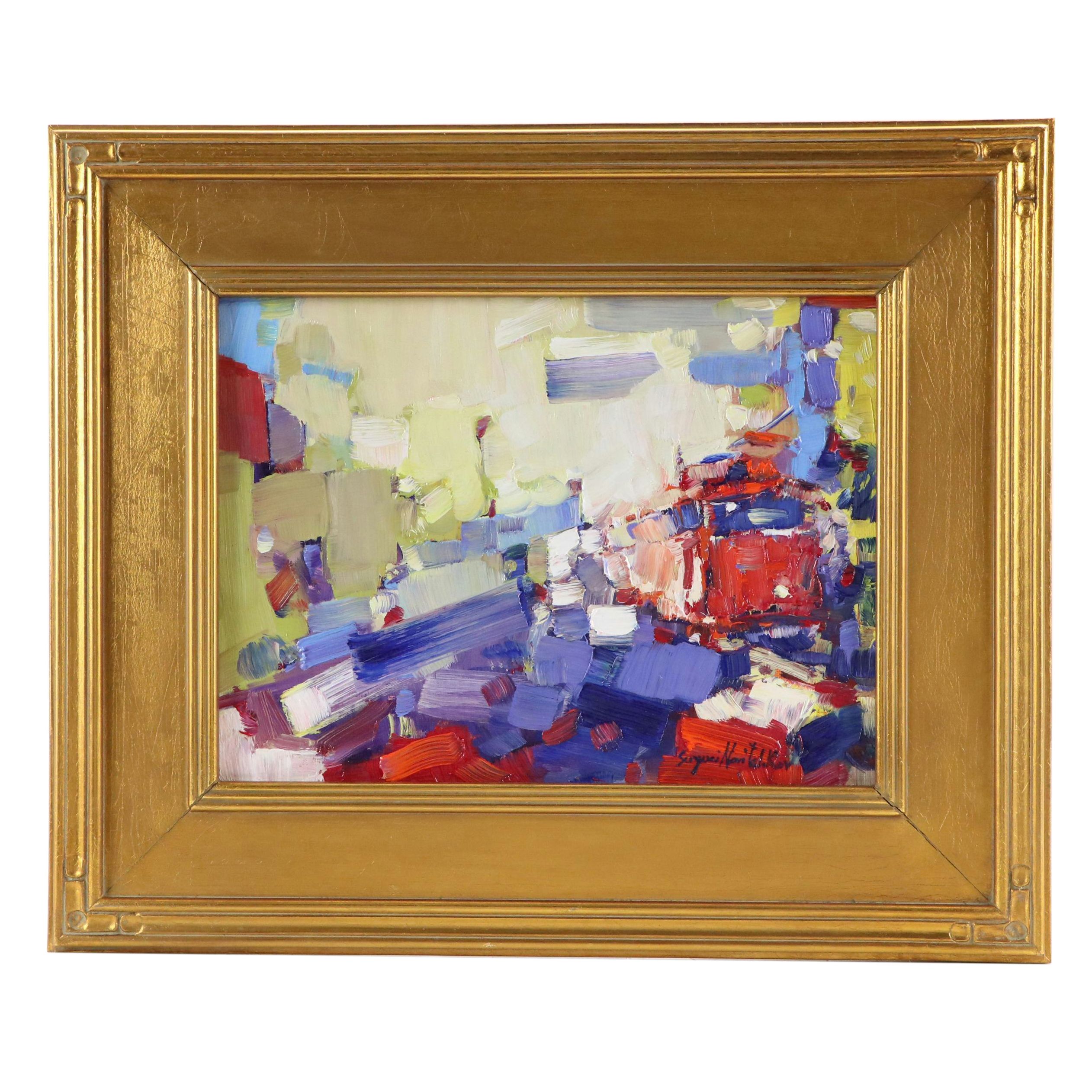 Serguei Novitchkov Stylized Landscape Oil Painting "San Francisco," 2025