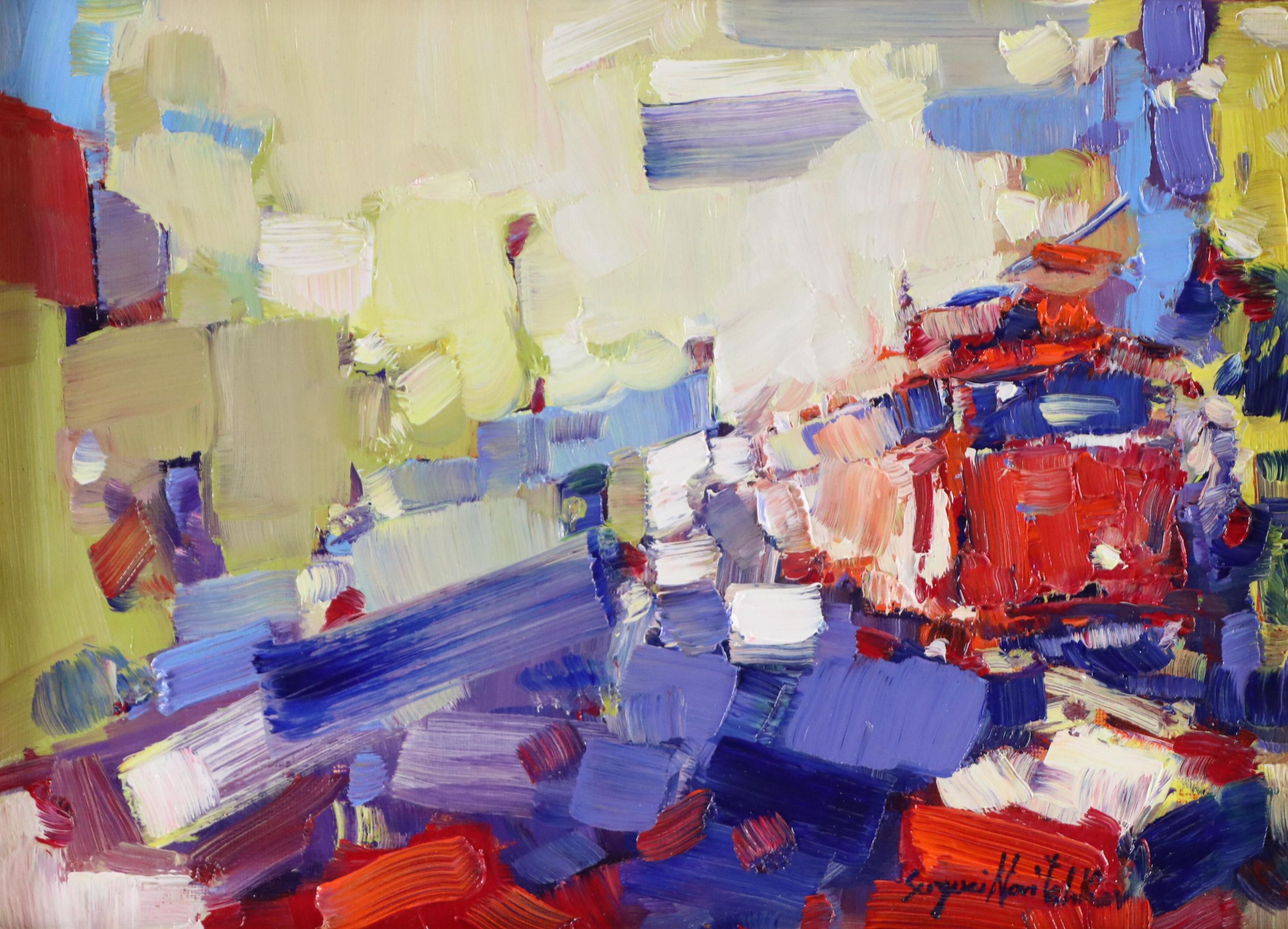 Serguei Novitchkov Stylized Landscape Oil Painting "San Francisco," 2025