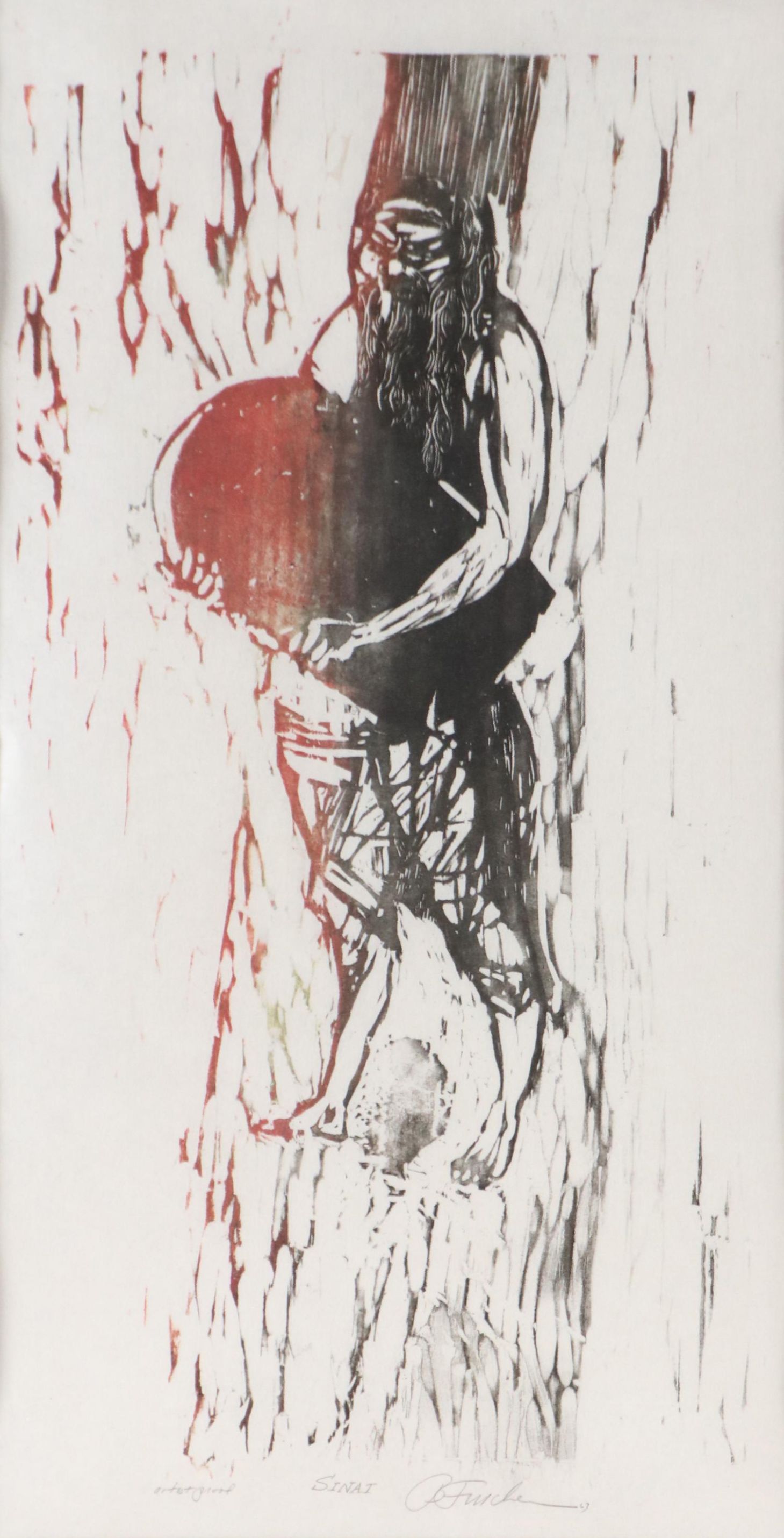 Bill Firschien Moses Relief Print "Sinai," 1963