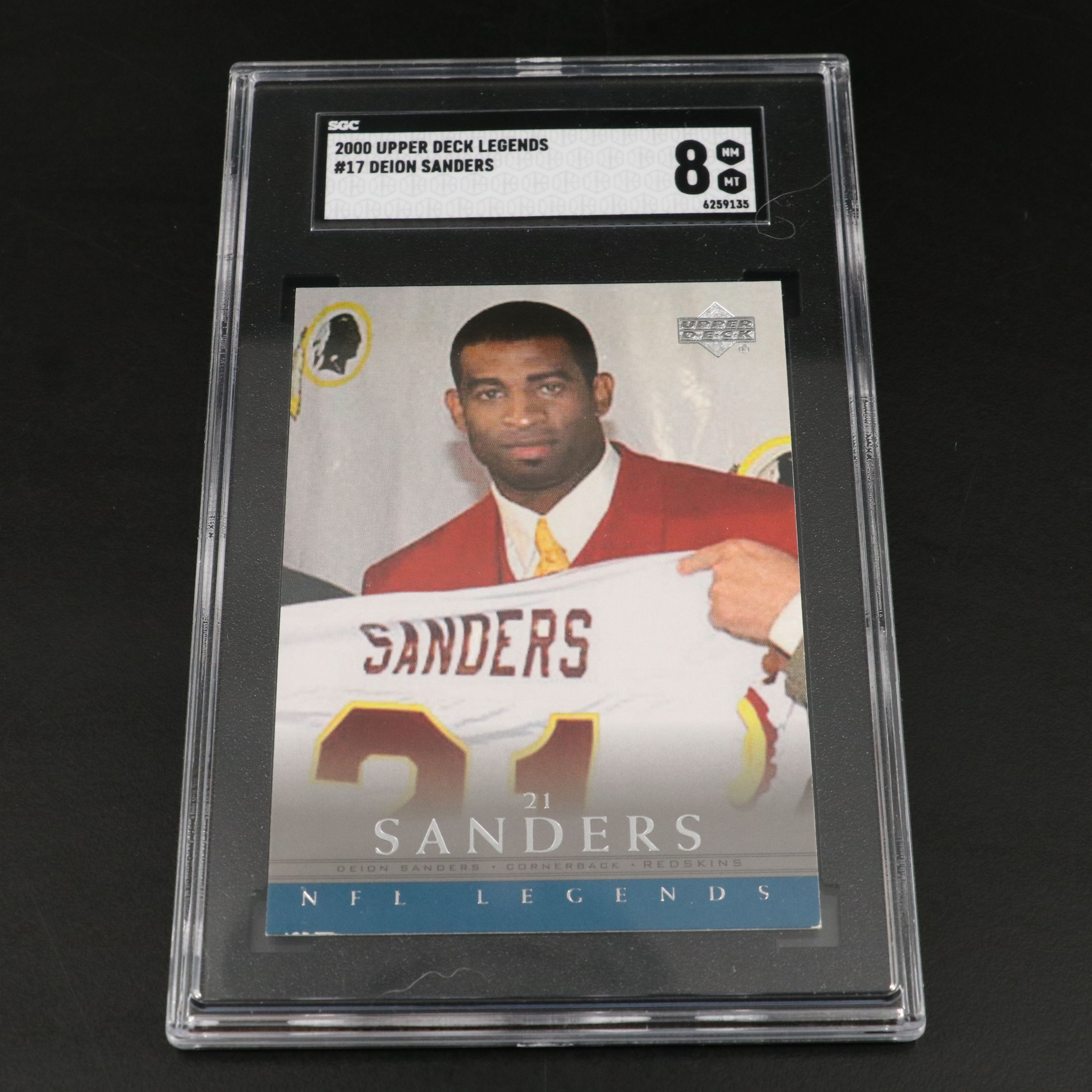 Deion Sanders SGC Graded Football Cards Featuring Rookie and More