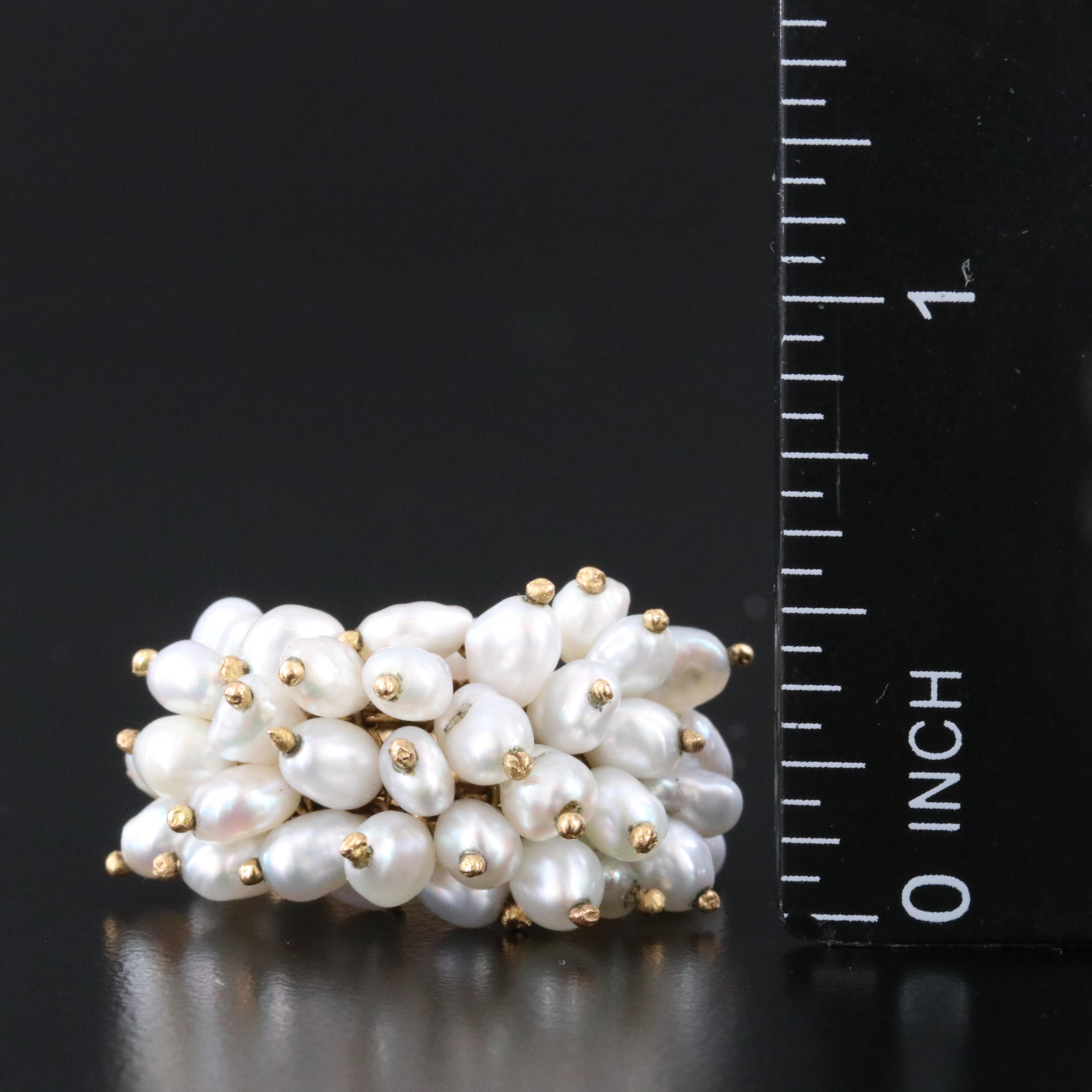 18K Seed Pearl Ring