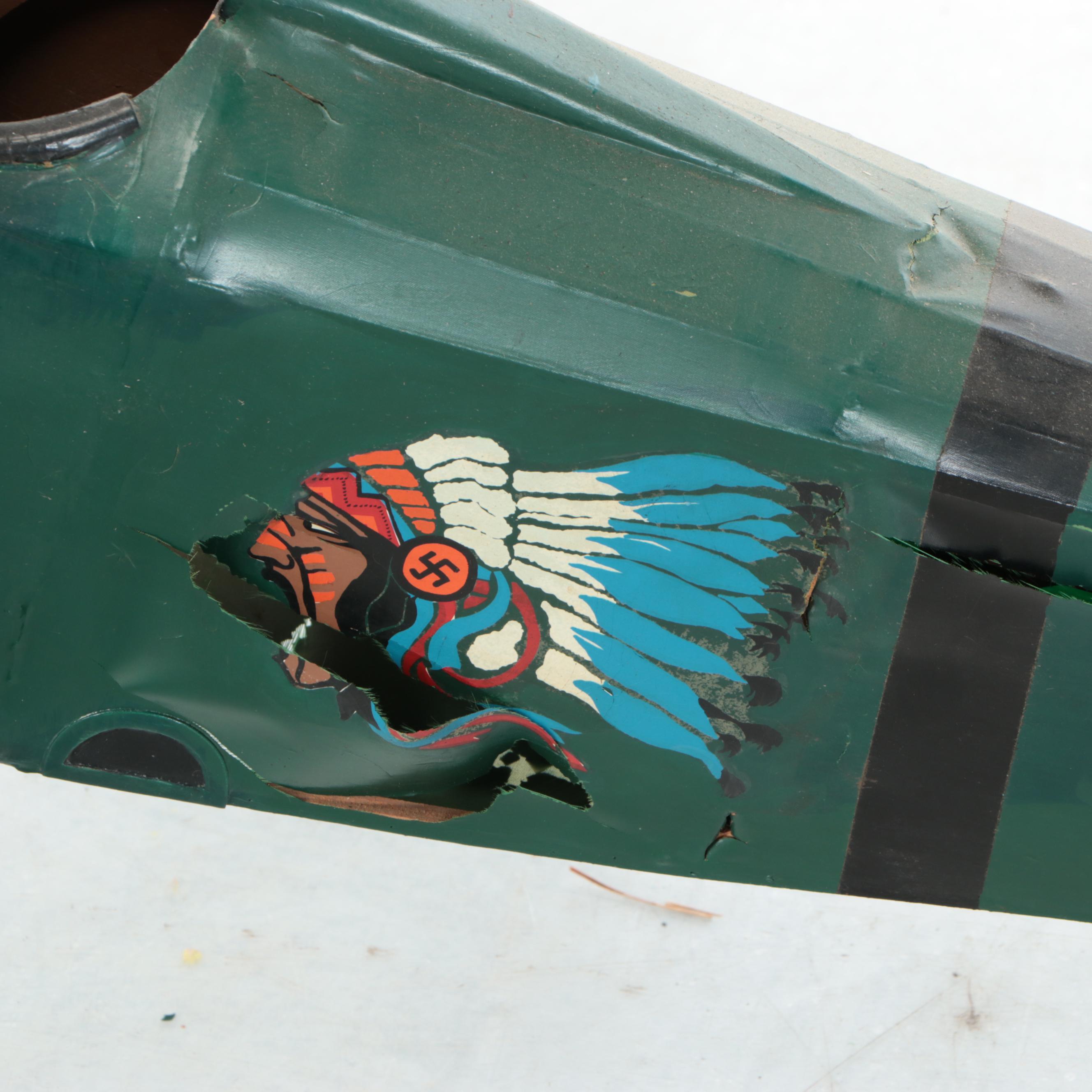 Vintage Paper and Wood World War I Model Airplane