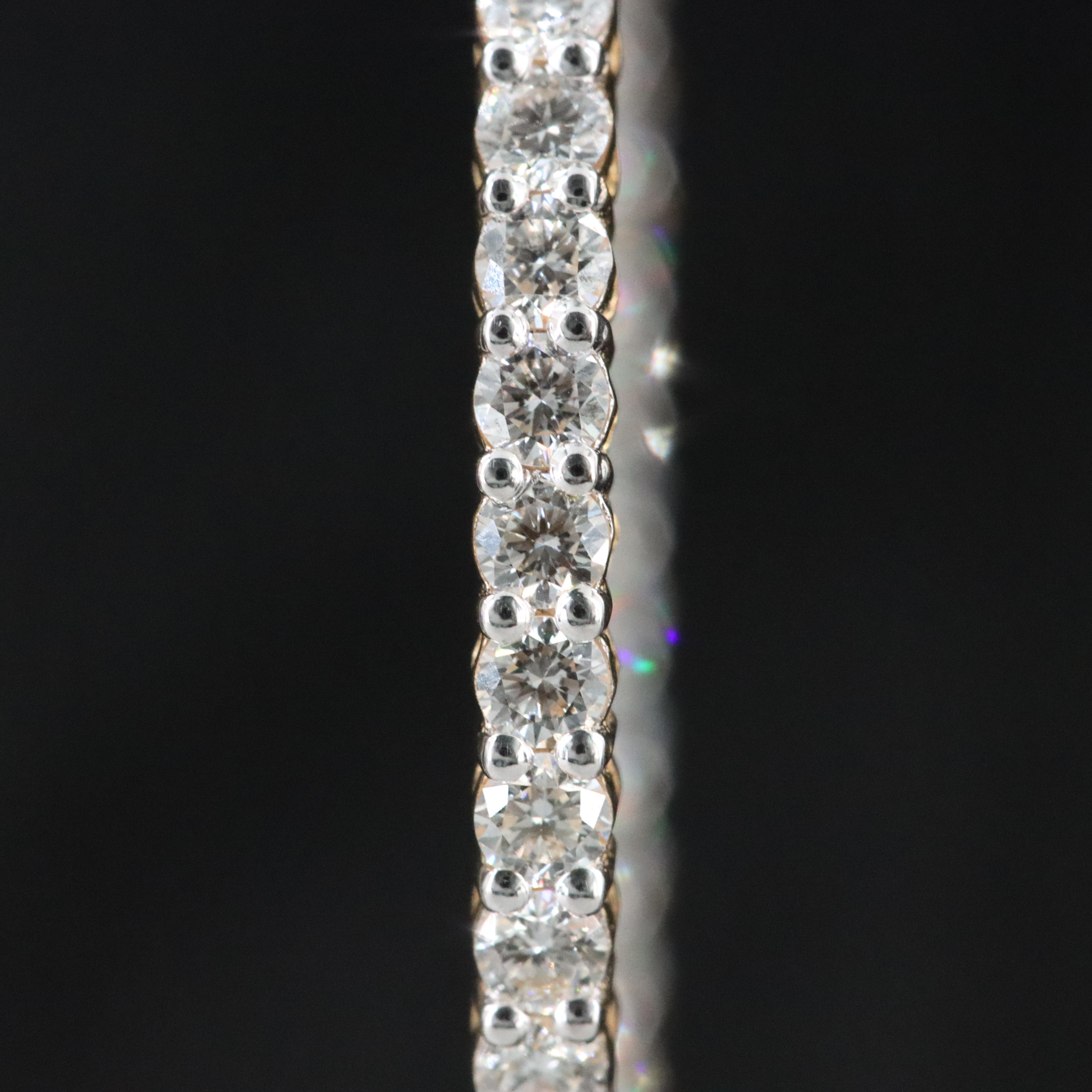 14K 2.03 CTW Diamond Inside-Out Hoop Earrings