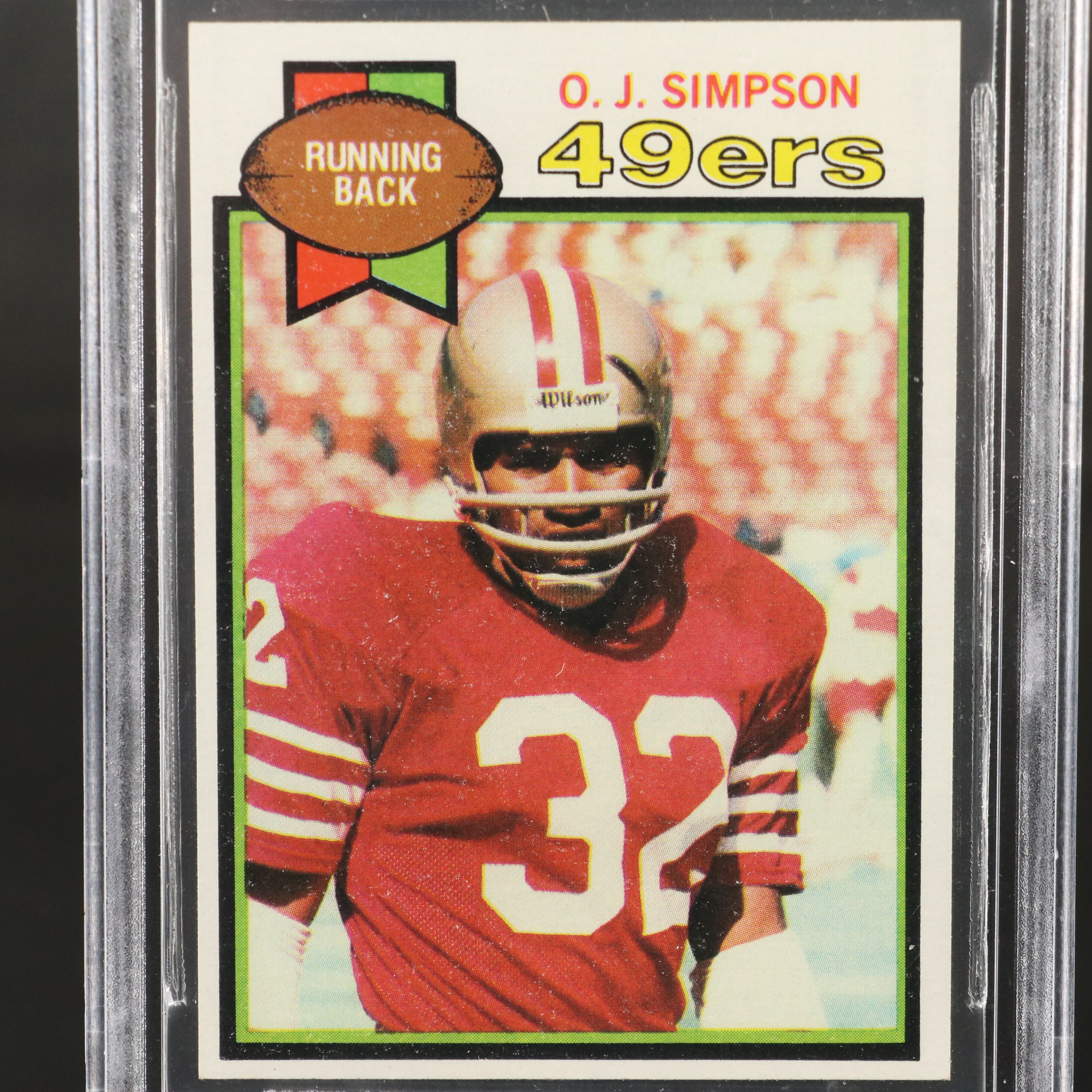 1979 Topps O.J. Simpson San Francisco 49ers Football Card Graded BVG 7