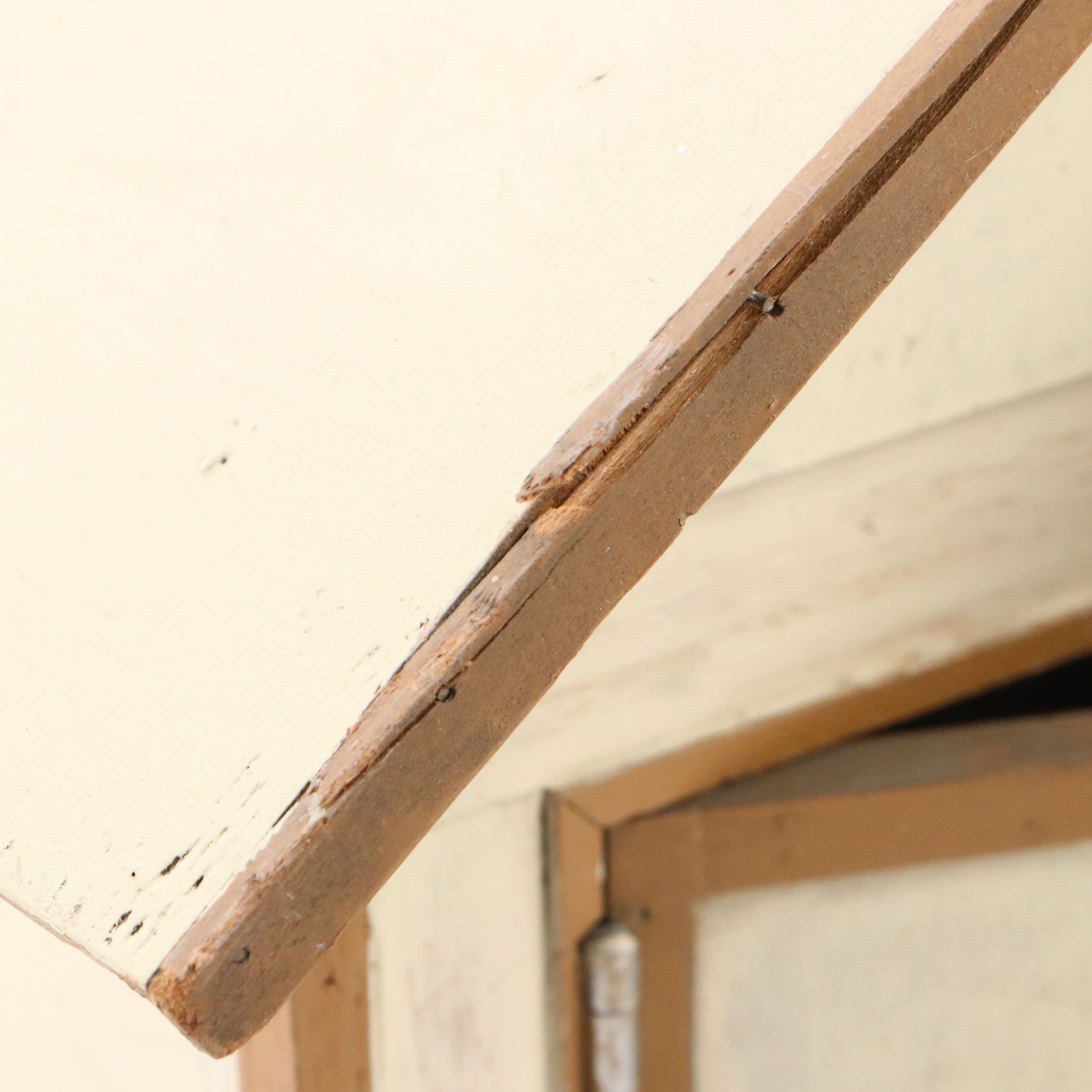 Handcrafted Folk Art Motorized Wood Garage Model