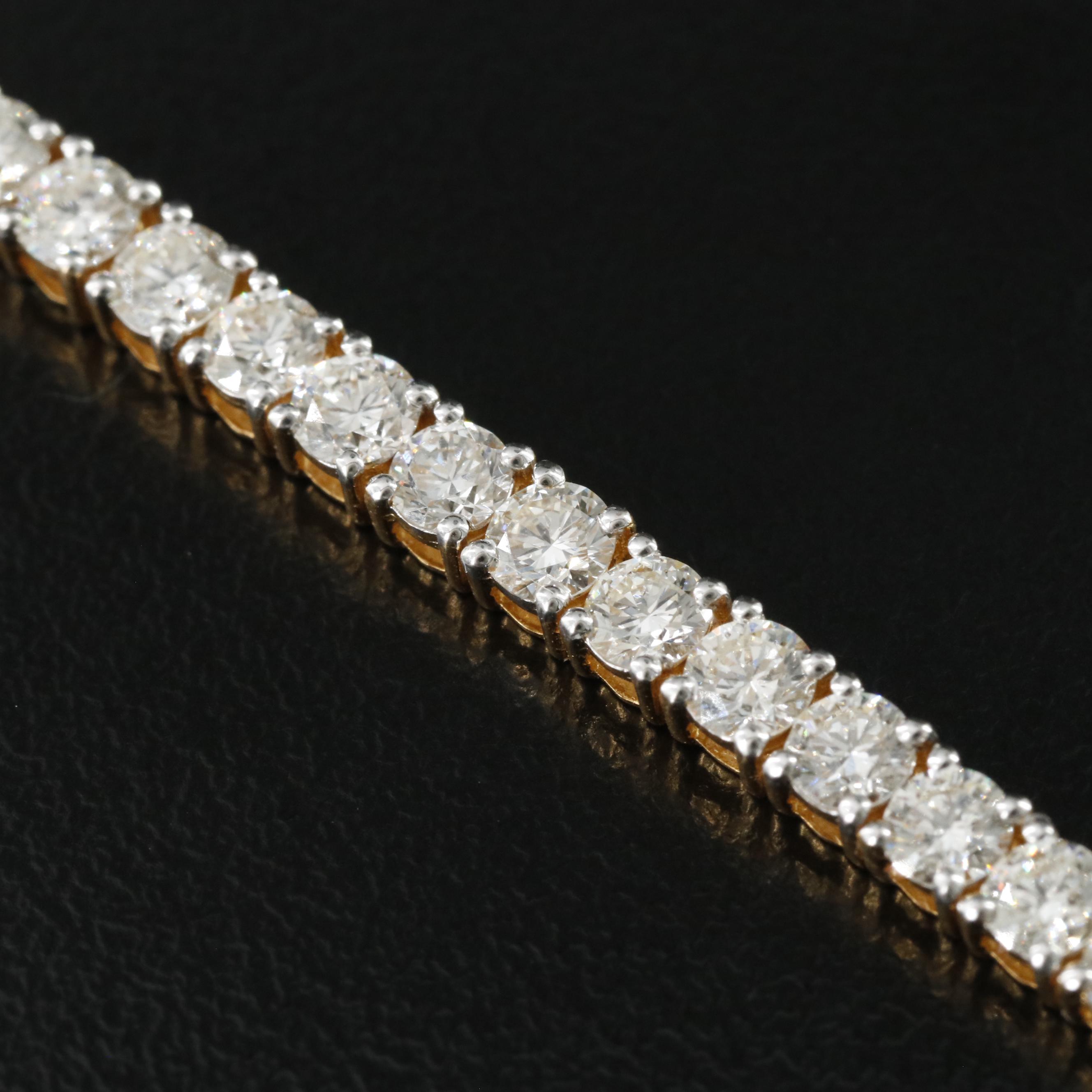 18K 6.27 CTW Diamond Line Bracelet