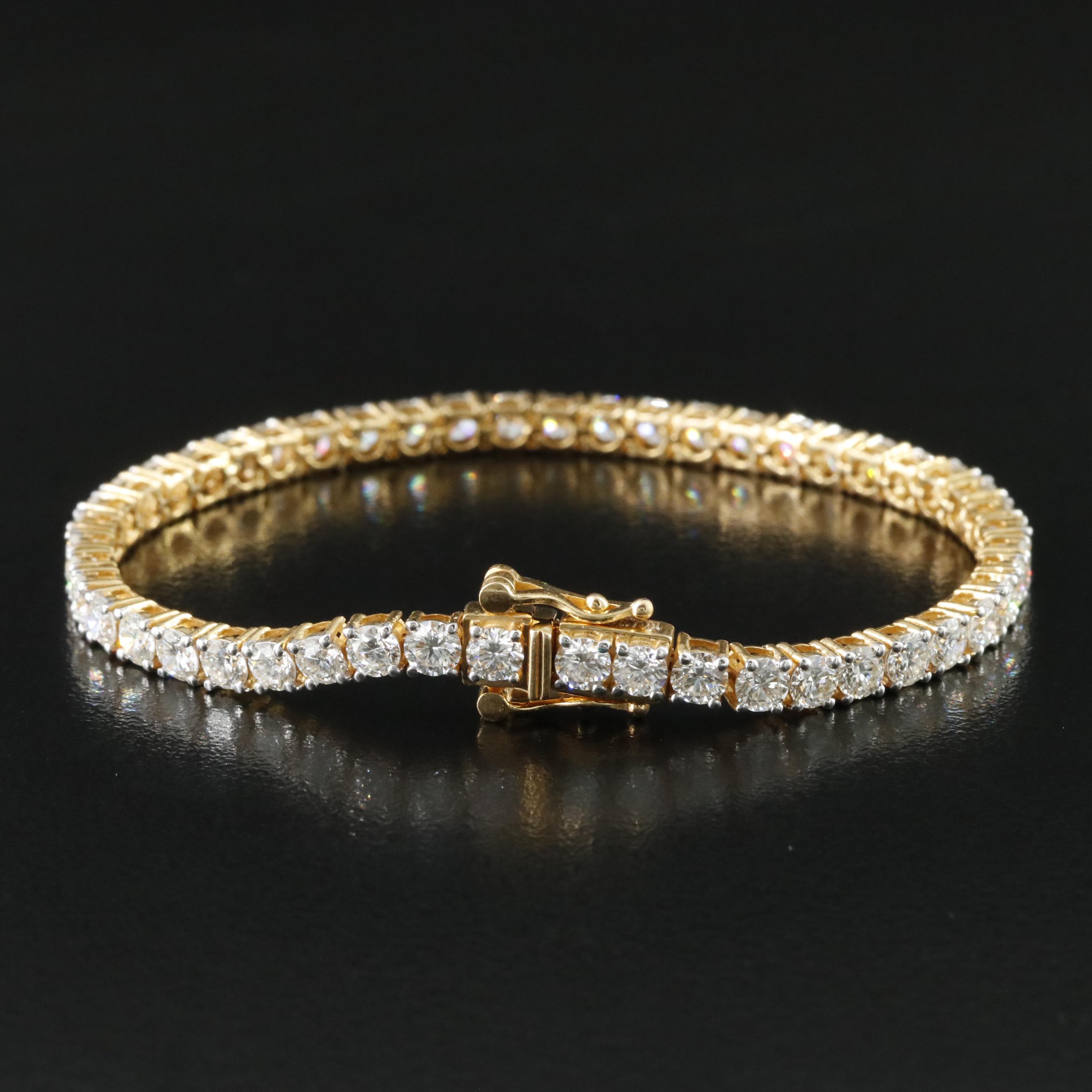 18K 6.27 CTW Diamond Line Bracelet