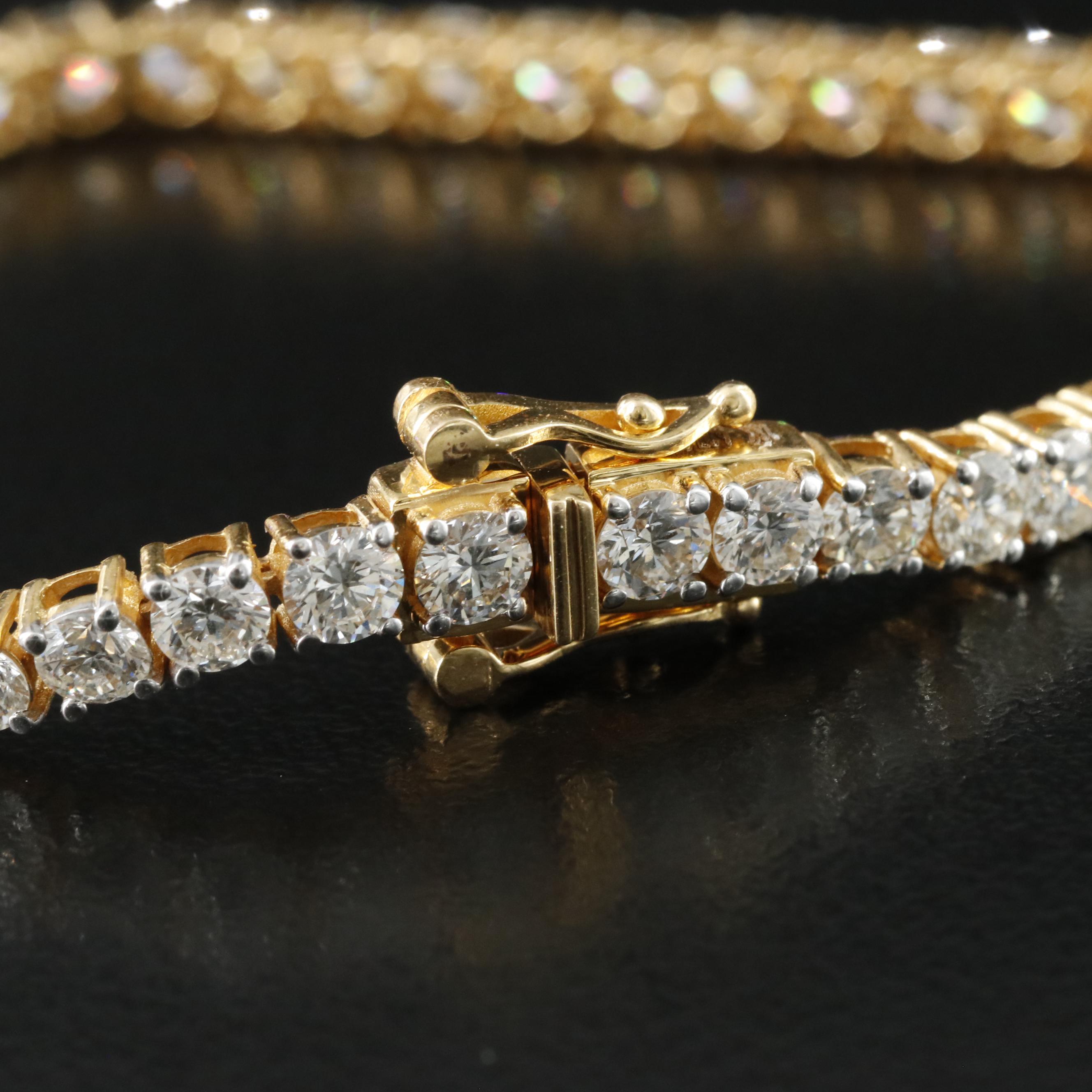 18K 6.27 CTW Diamond Line Bracelet