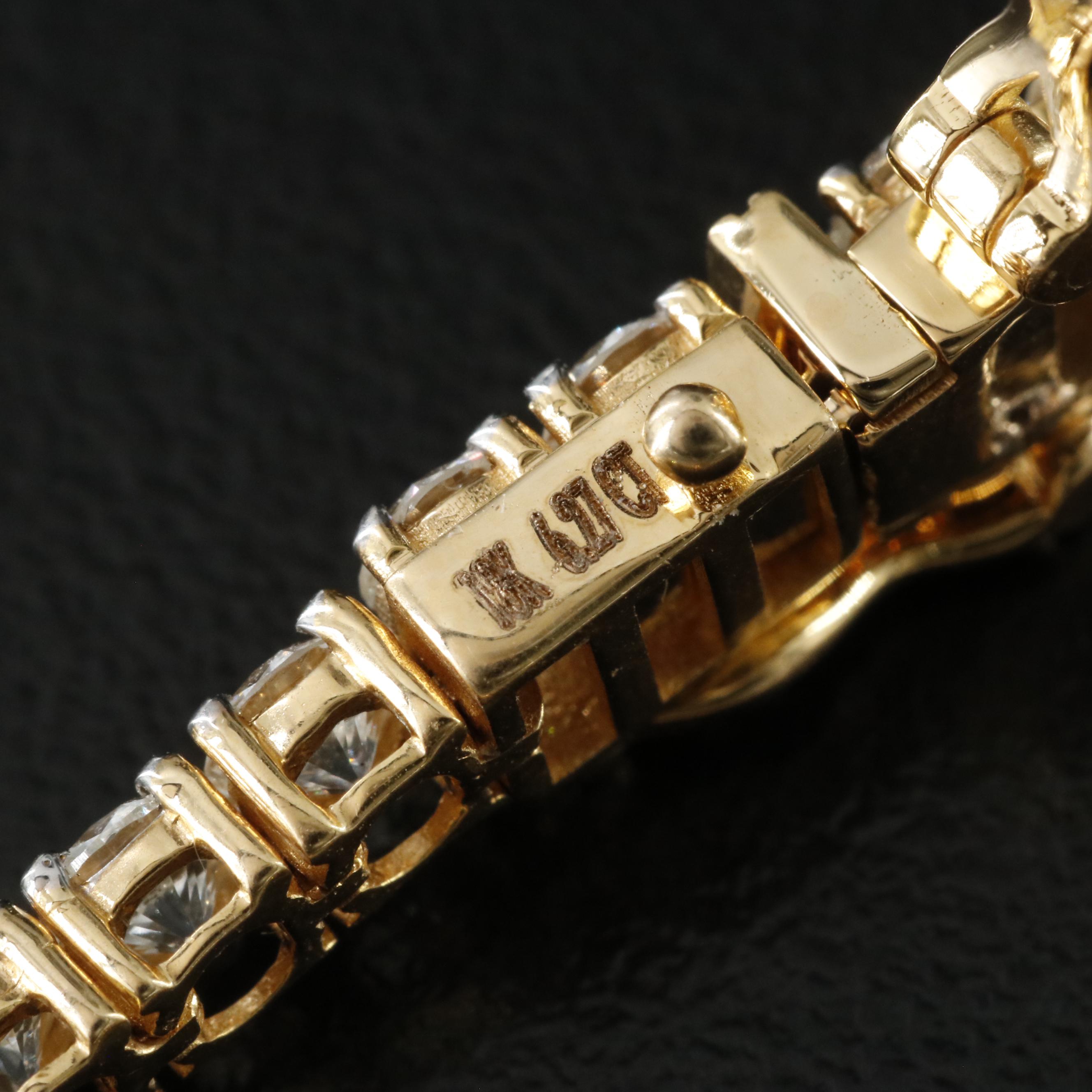 18K 6.27 CTW Diamond Line Bracelet