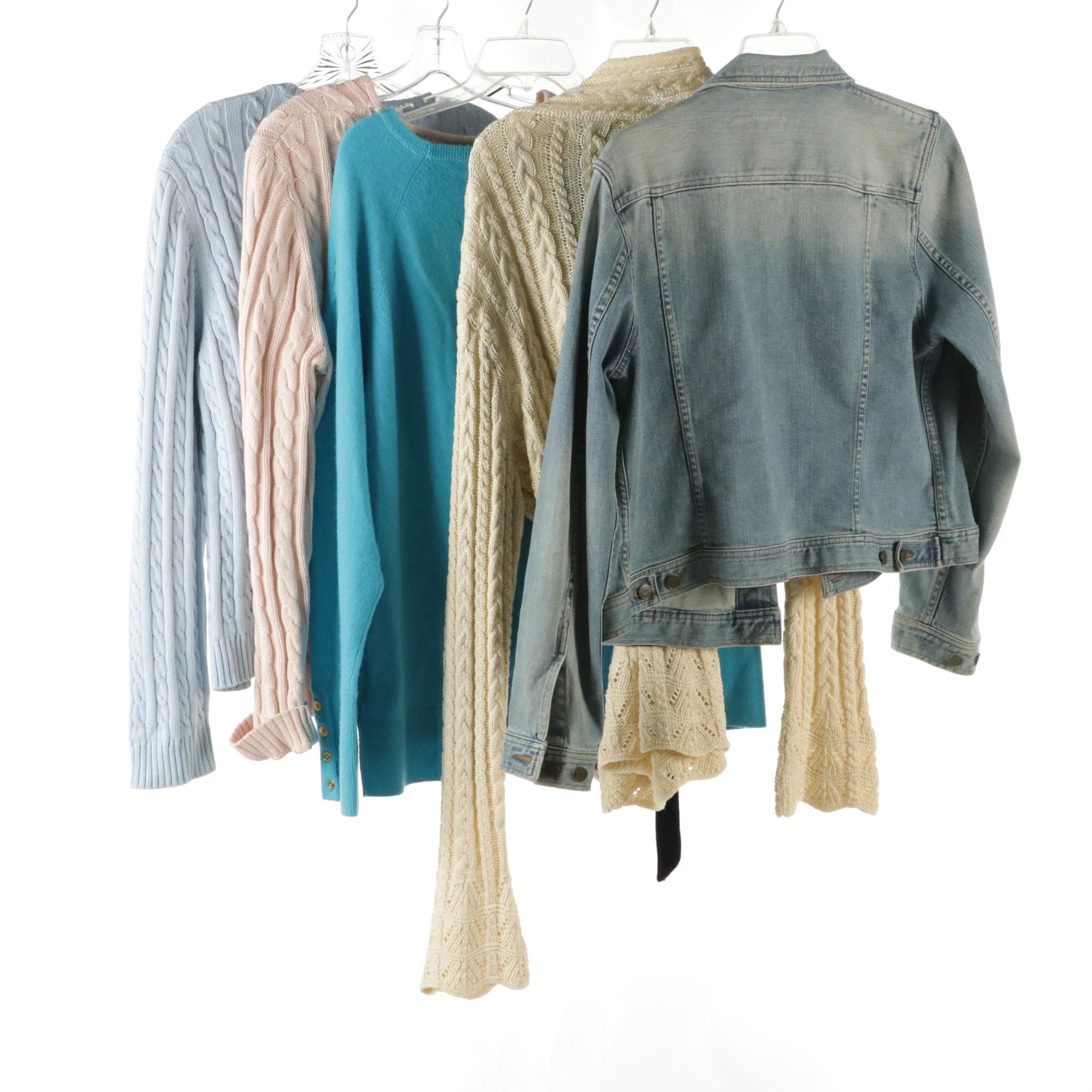 Lauren Ralph Lauren Denim Jacket and Knit Sweaters