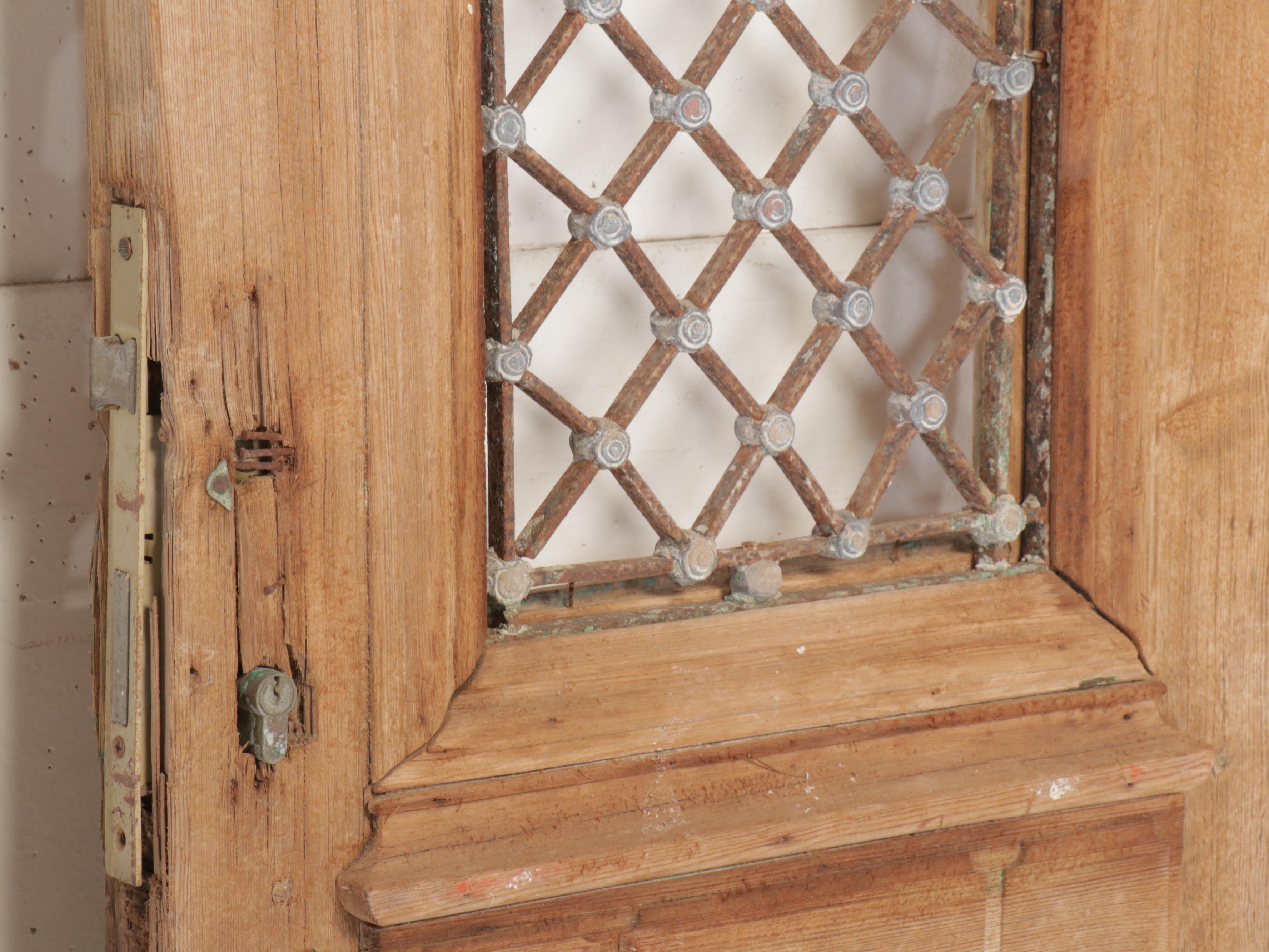 Architectural Salvage Distressed Wood French Doors