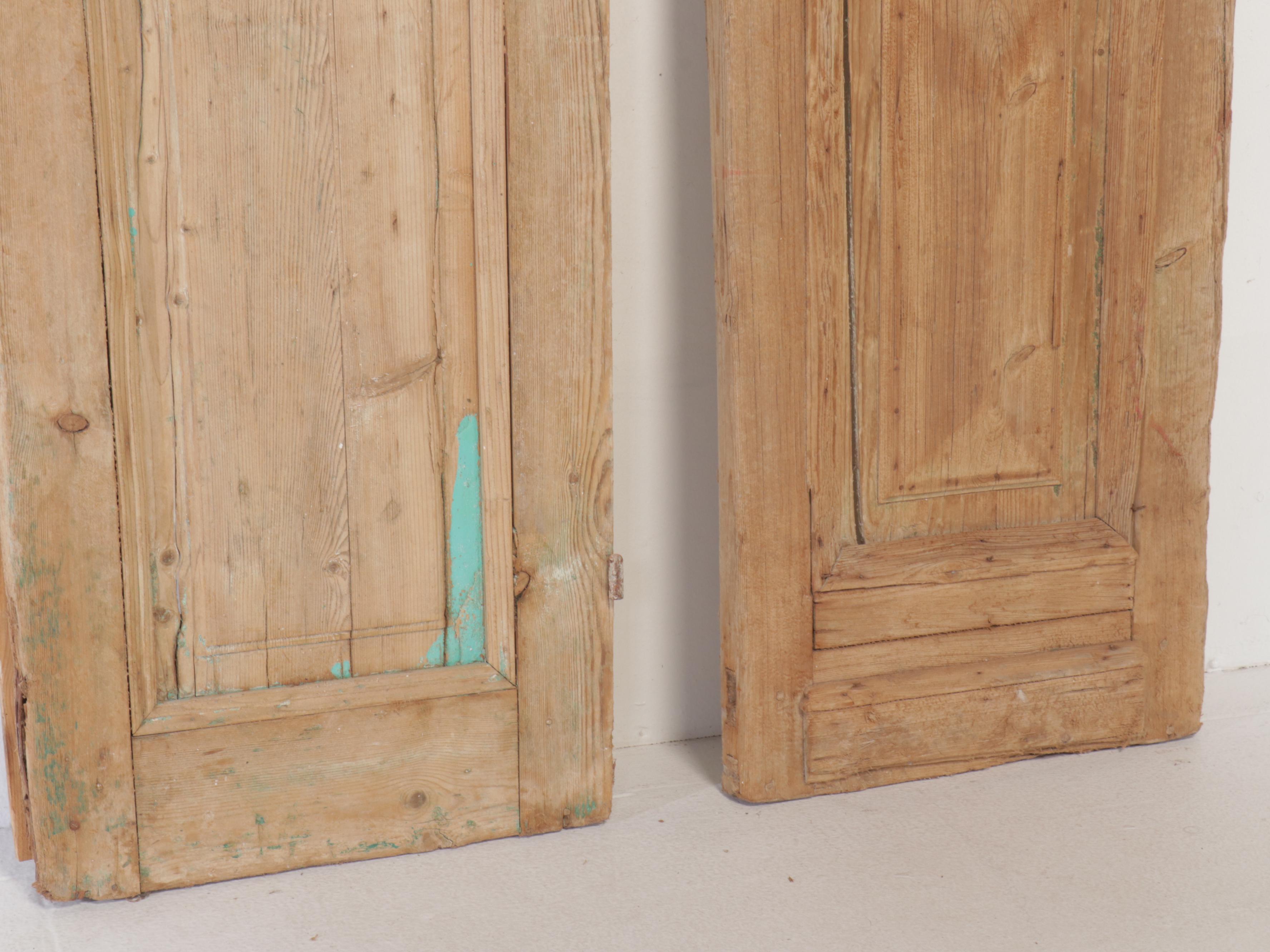 Architectural Salvage Distressed Wood French Doors