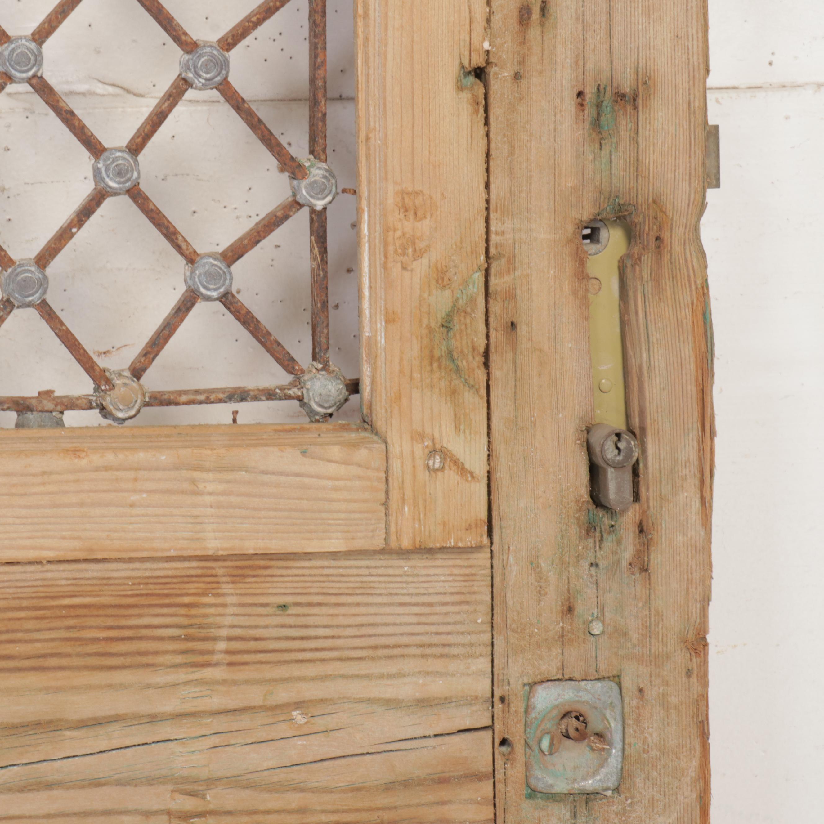Architectural Salvage Distressed Wood French Doors