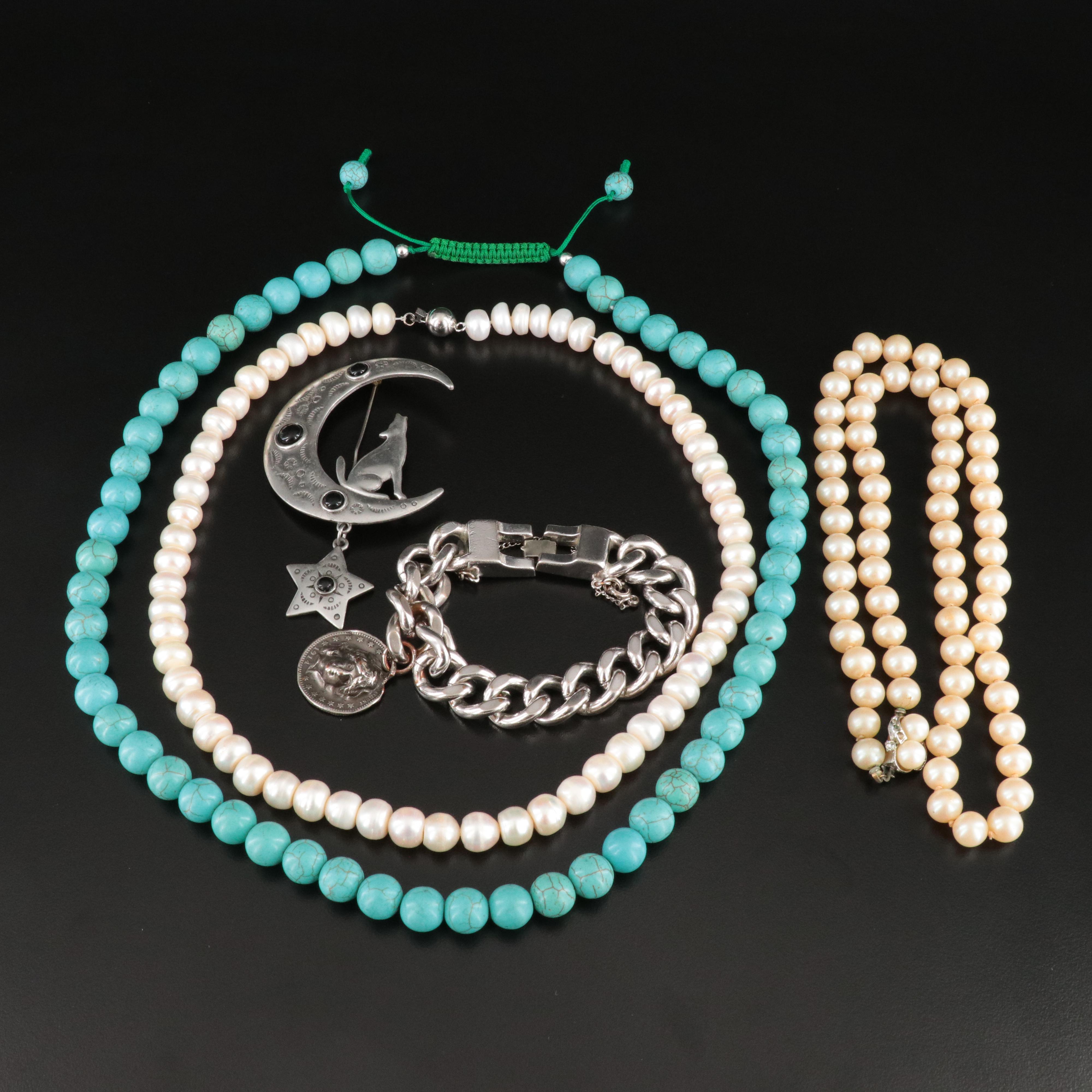 Jewelry Collection Featuring Pearl, Faux Pearl and Faux Turquoise