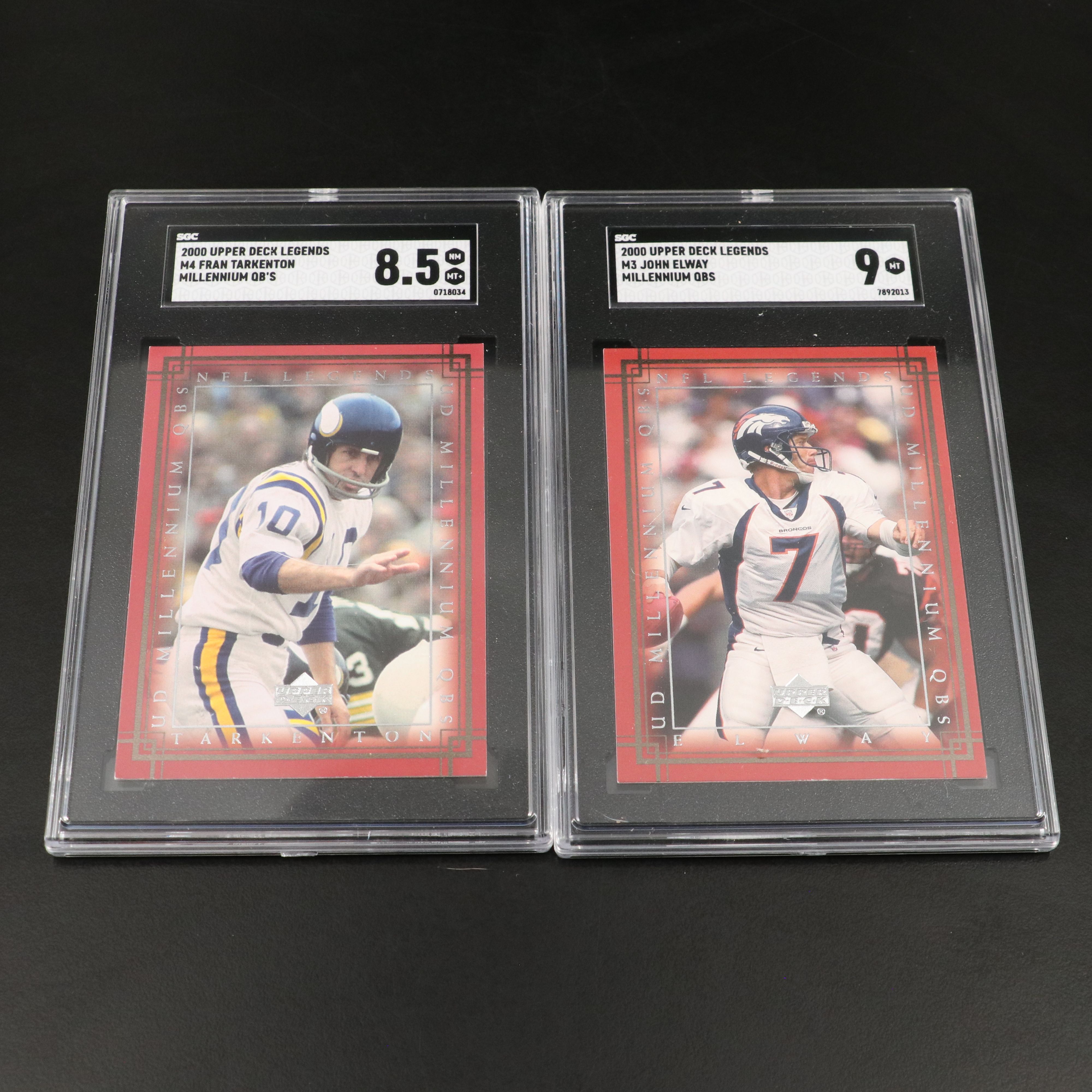 Johnny Unitas, Roger Staubach, John Elway, and More SGC Graded Football Cards