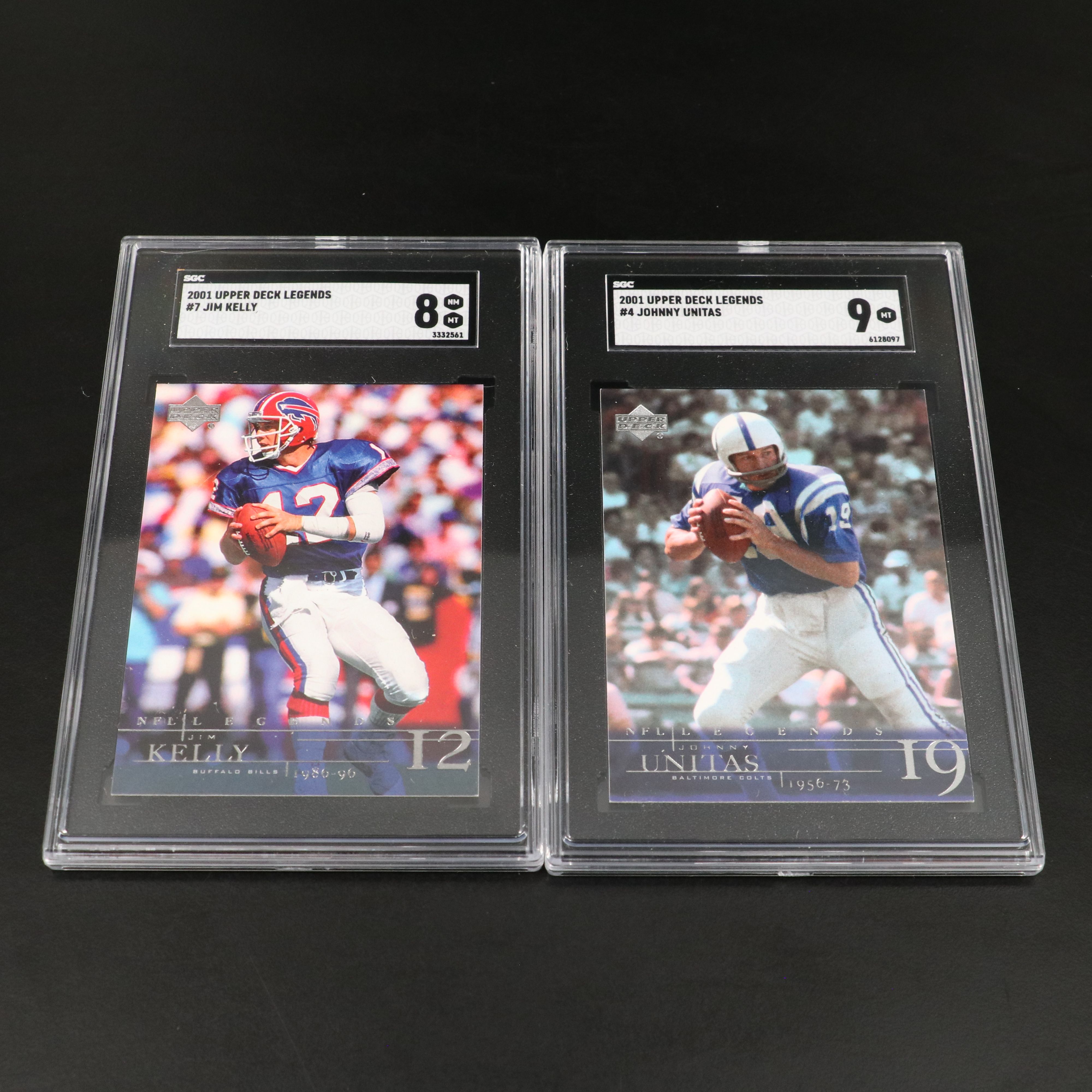 Johnny Unitas, Roger Staubach, John Elway, and More SGC Graded Football Cards