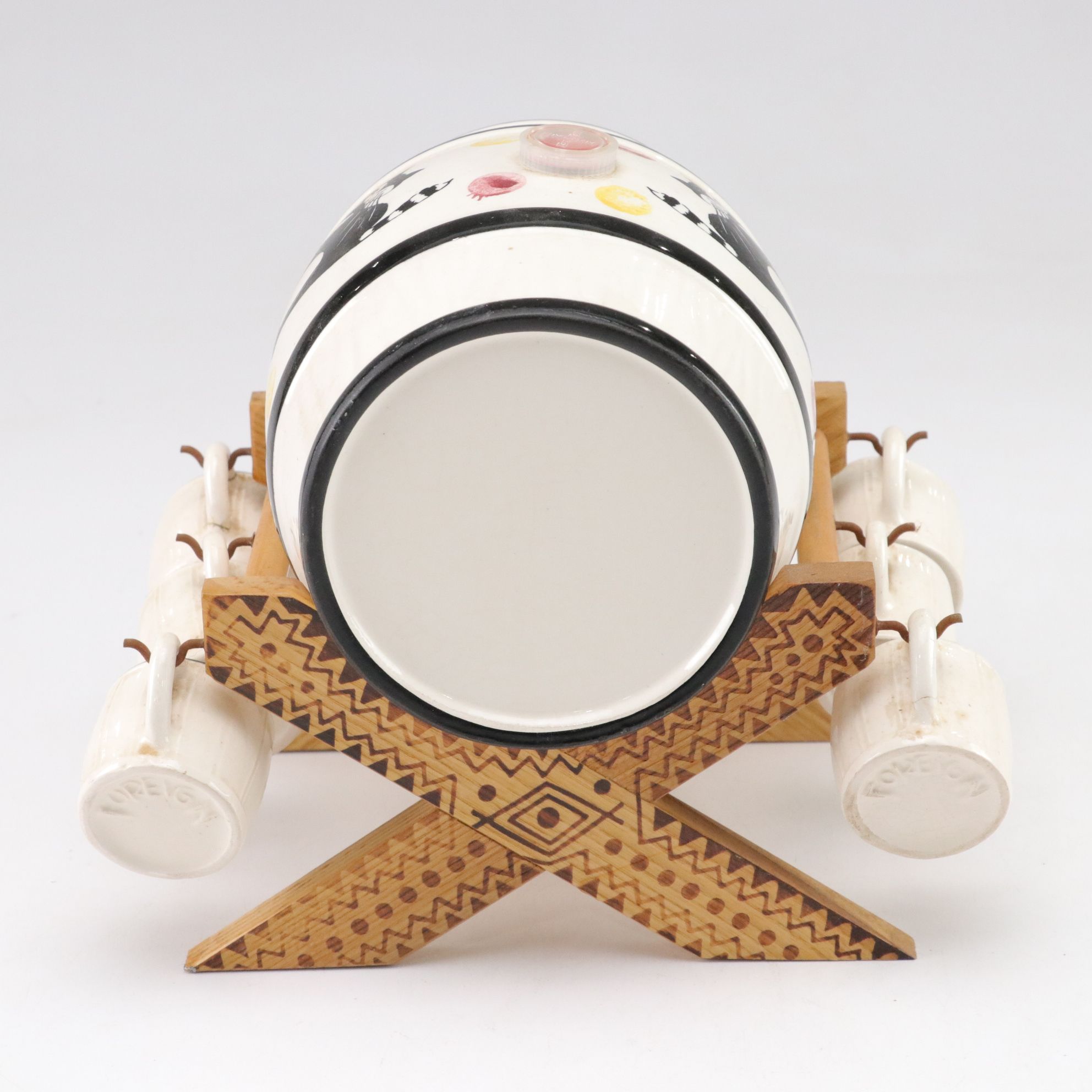 West German Mini Key Wine & Liquor Barrel Decanter