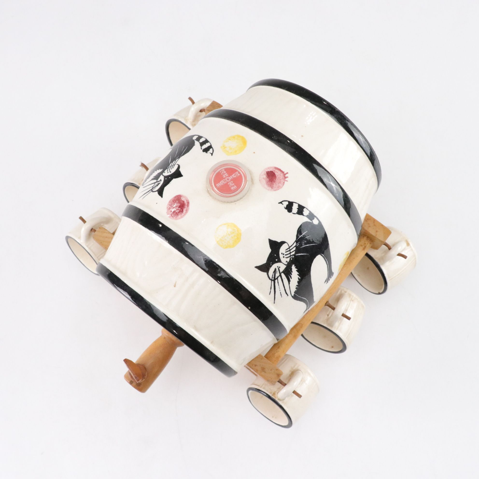 West German Mini Key Wine & Liquor Barrel Decanter