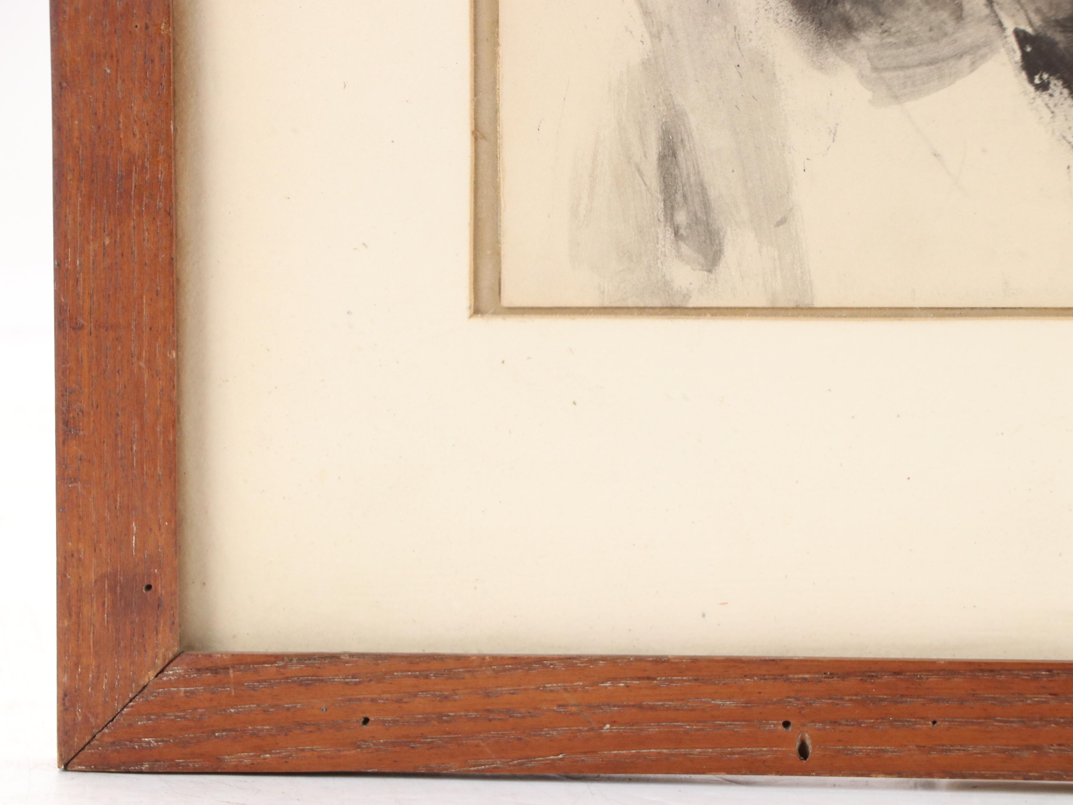 D. Borders Abstract Ink Wash Painting "Afternoon Sun," 1958