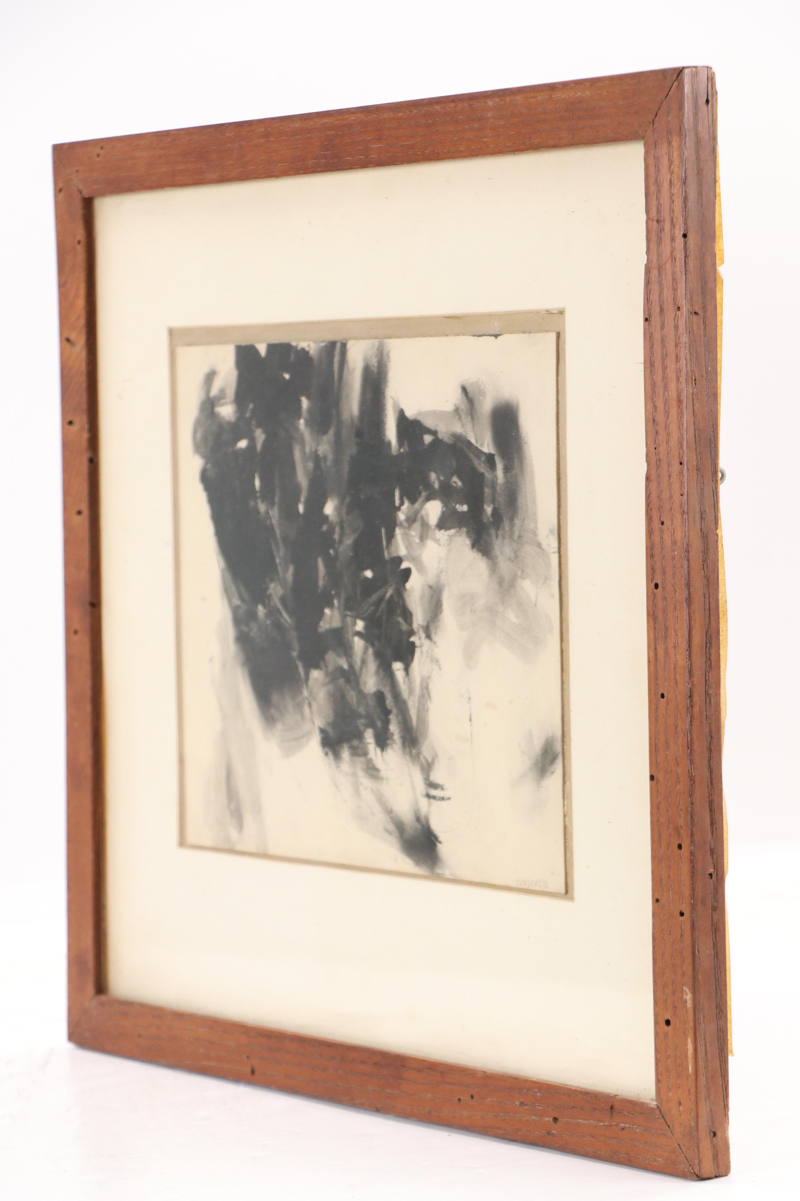 D. Borders Abstract Ink Wash Painting "Afternoon Sun," 1958