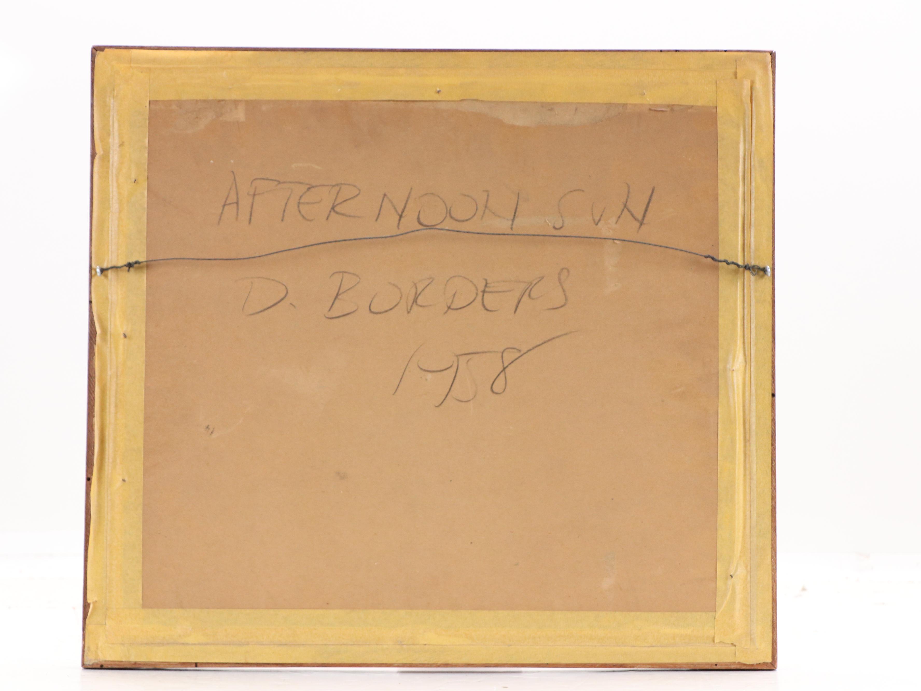 D. Borders Abstract Ink Wash Painting "Afternoon Sun," 1958