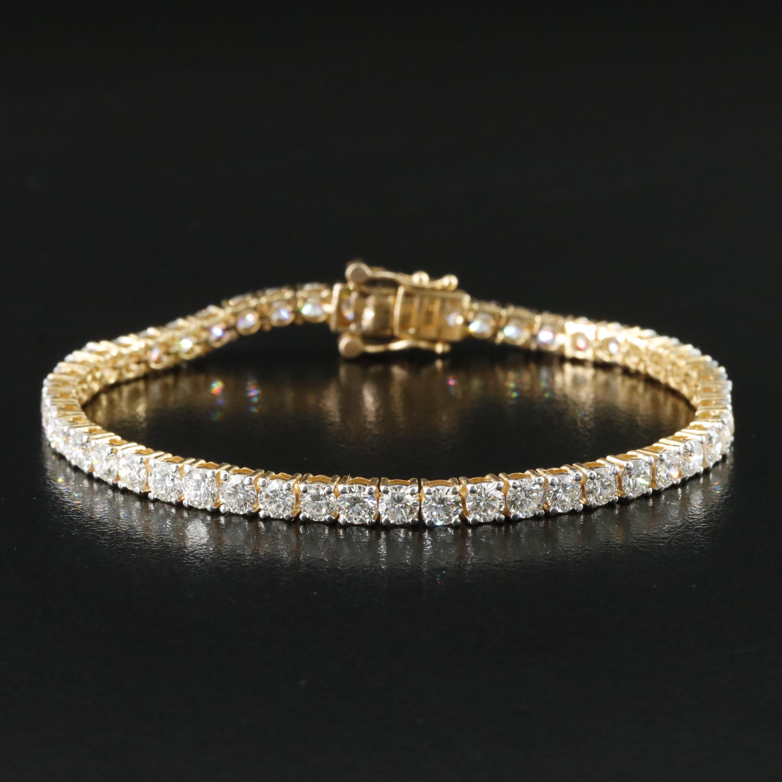 18K 6.24 CTW Diamond Line Bracelet