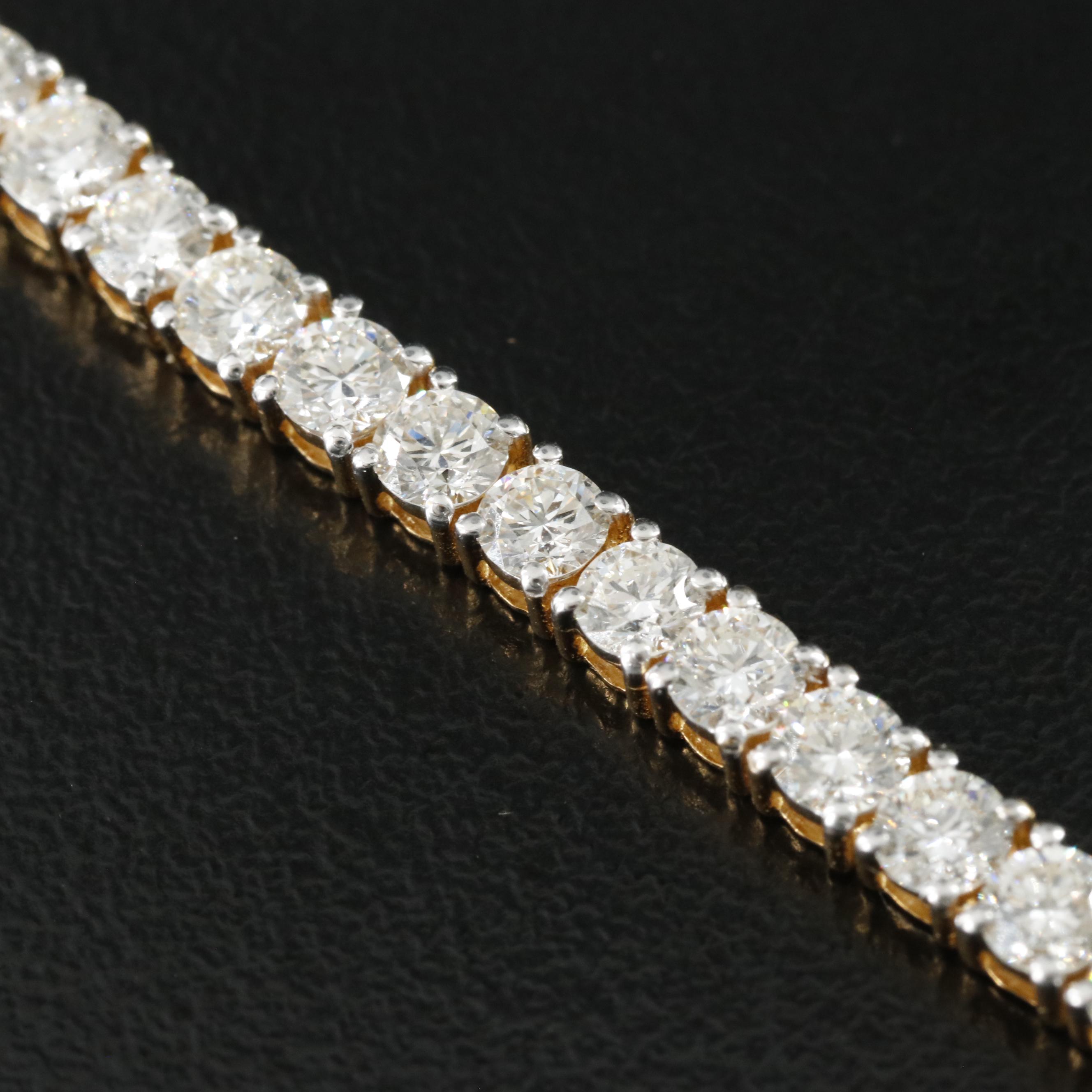 18K 6.24 CTW Diamond Line Bracelet