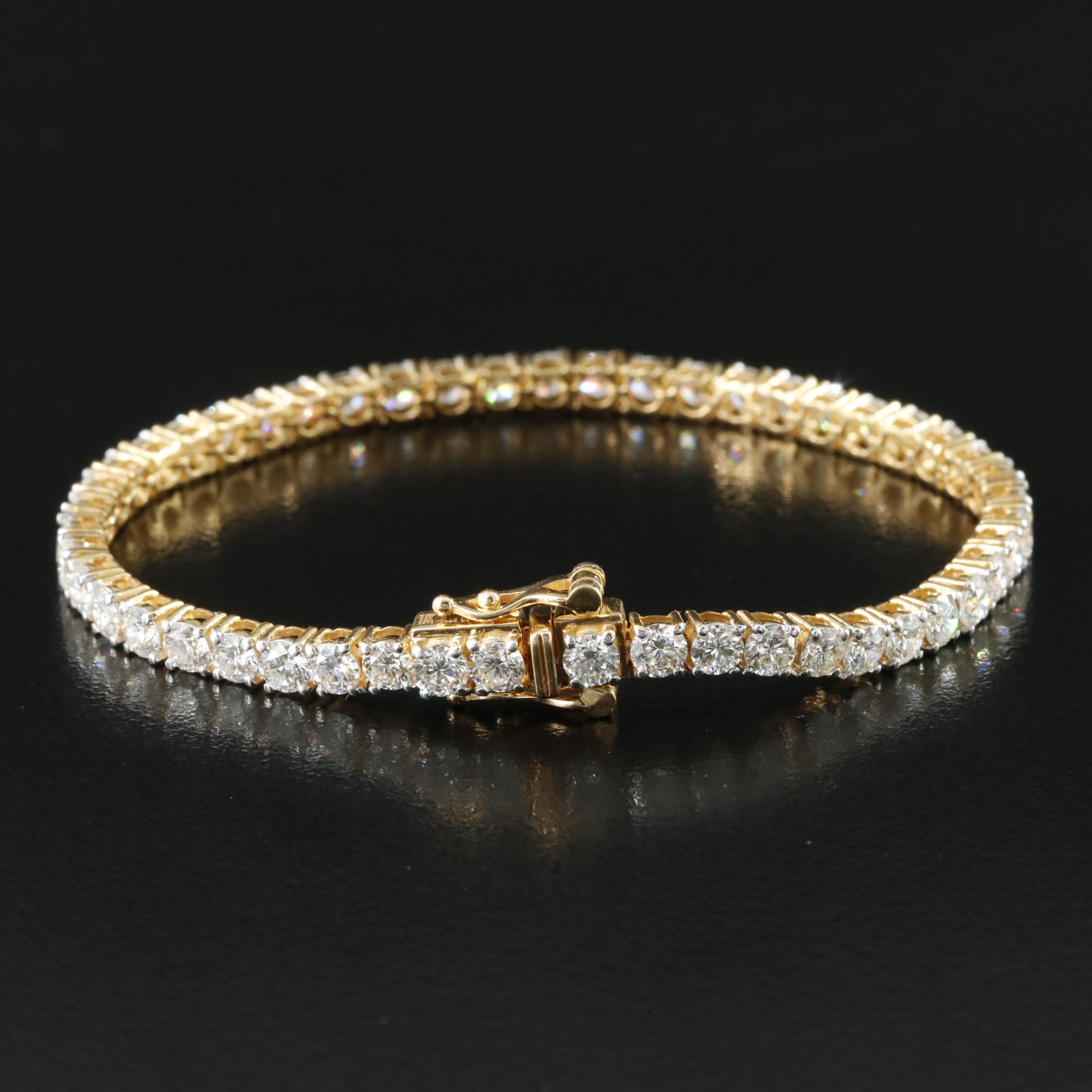 18K 6.24 CTW Diamond Line Bracelet